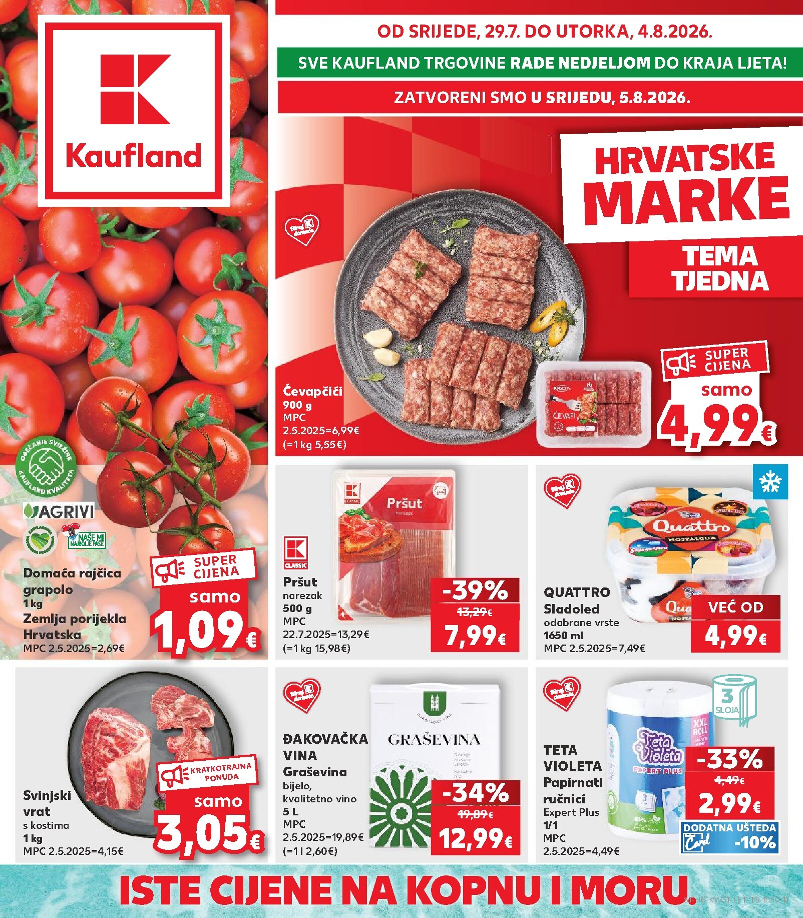 kaufland - Novi Kaufland katalog od srijede, 29.07.2026 do utorka, 04.08.2026 - page: 1