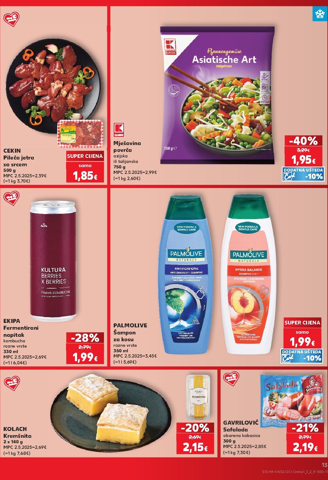 kaufland - Novi Kaufland - Iste cijene na kopnu i moru katalog od četvrtka, 06.08.2026 do utorka, 11.08.2026 - page: 13