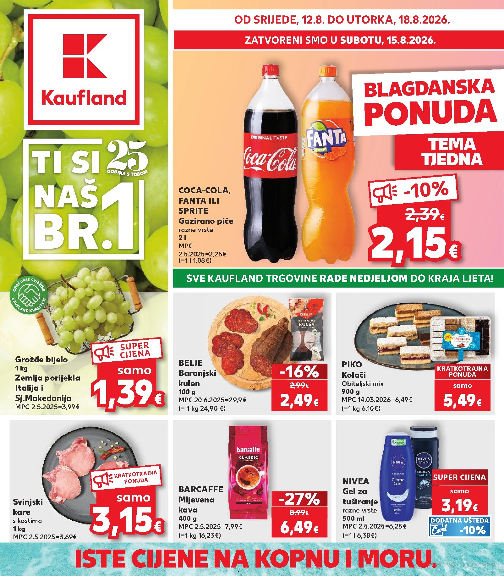 kaufland - Novi Kaufland katalog od srijede, 12.08.2026 do utorka, 18.08.2026