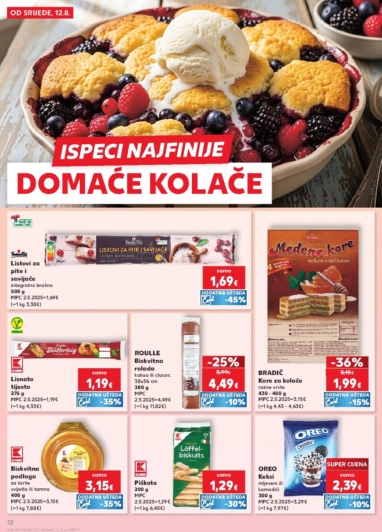 kaufland - Novi Kaufland - Iste cijene na kopnu i moru katalog od srijede, 12.08.2026 do utorka, 18.08.2026 - page: 12