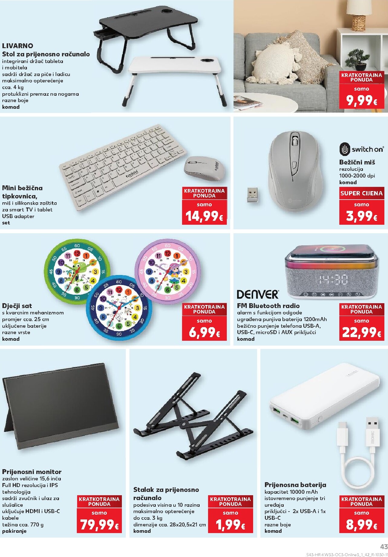 kaufland - Novi Kaufland - Počinje škola katalog od ponedjeljka, 10.08.2026 do nedjelje, 13.09.2026 - page: 43