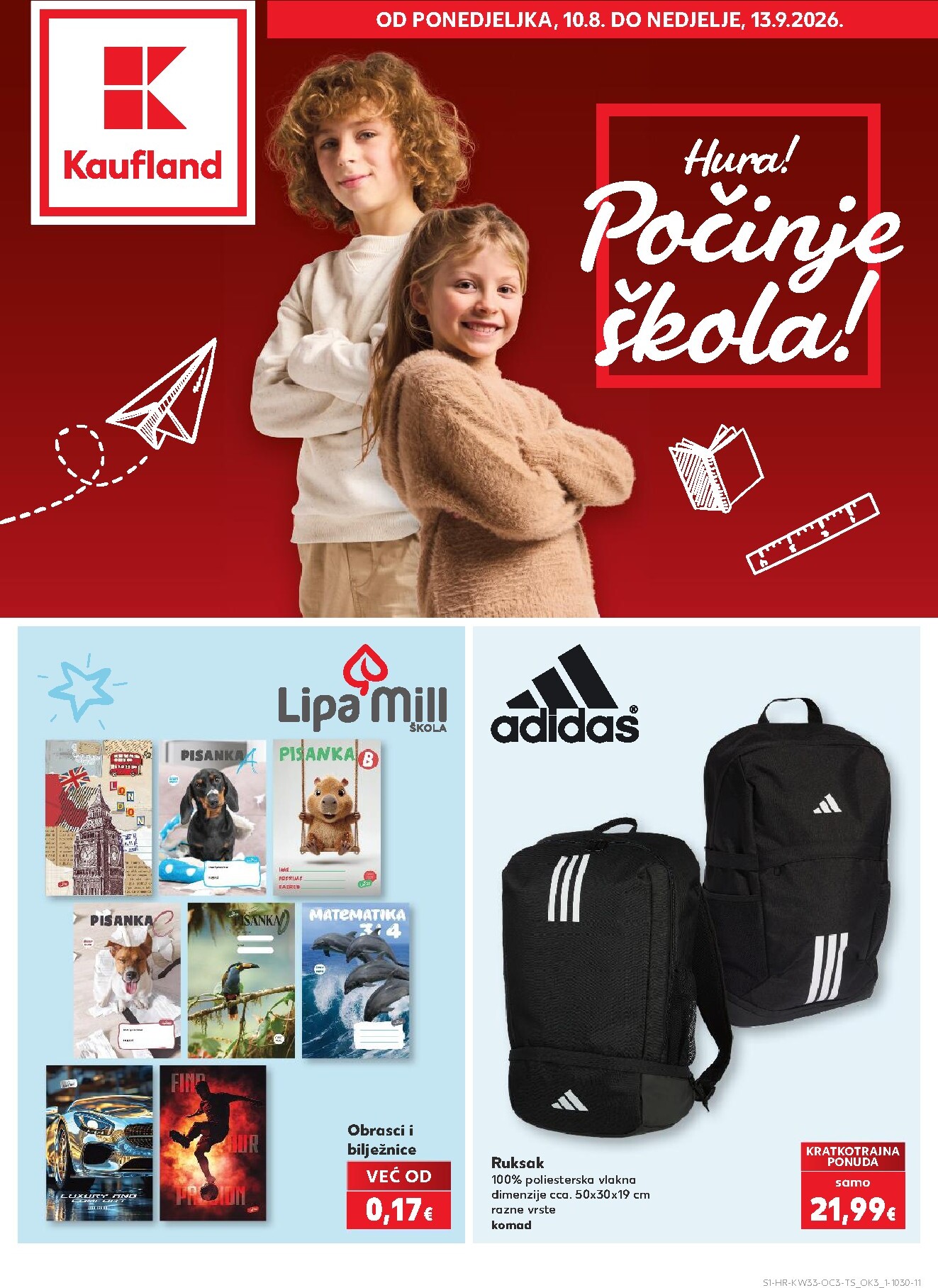 kaufland - Novi Kaufland - Počinje škola katalog od ponedjeljka, 10.08.2026 do nedjelje, 13.09.2026