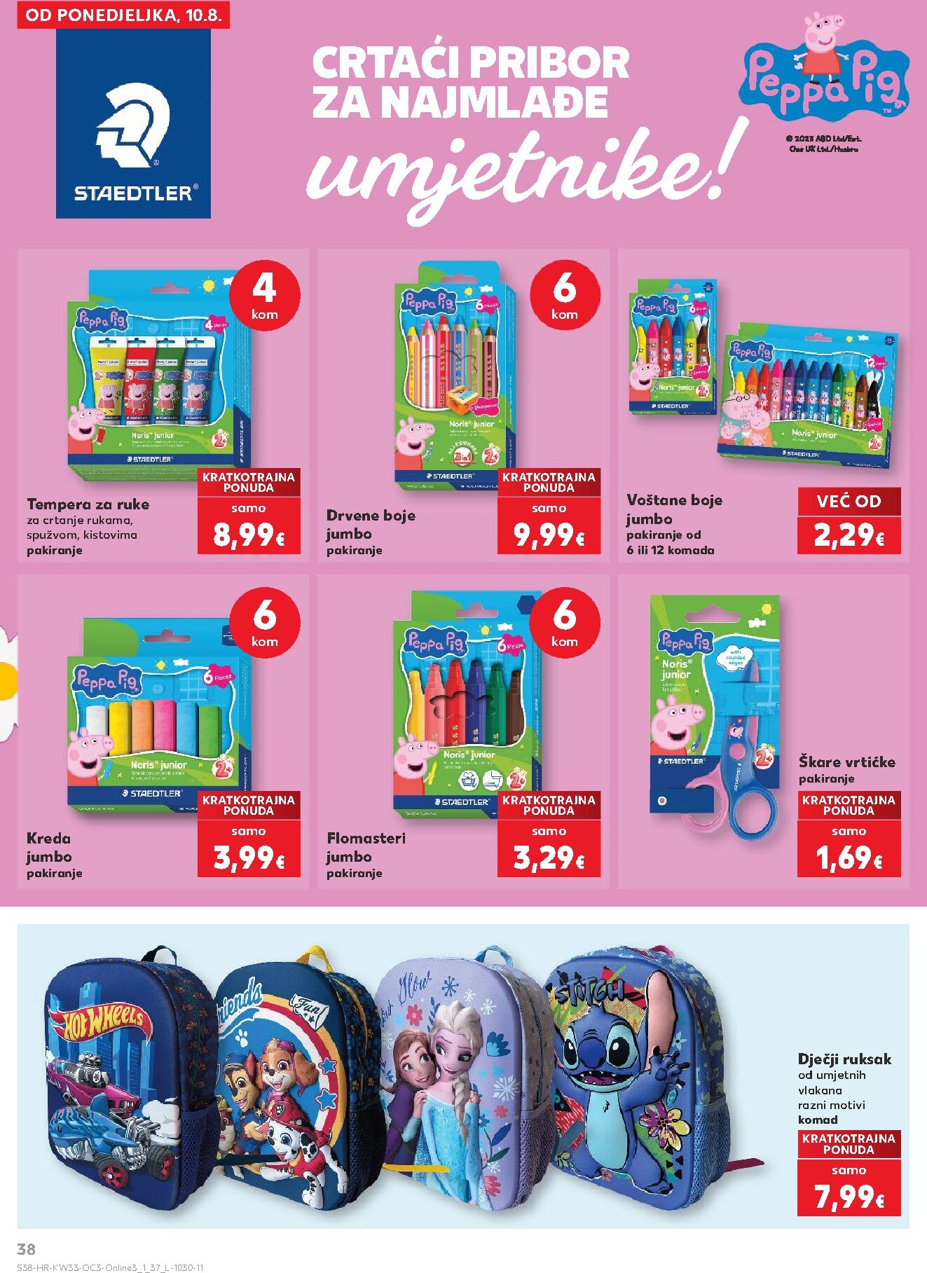 kaufland - Novi Kaufland - Počinje škola katalog od ponedjeljka, 10.08.2026 do nedjelje, 13.09.2026 - page: 38