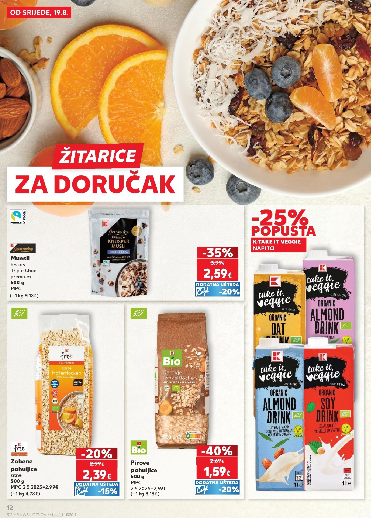 kaufland - Novi Kaufland - Iste cijene na kopnu i moru katalog od srijede, 19.08.2026 do utorka, 25.08.2026 - page: 12