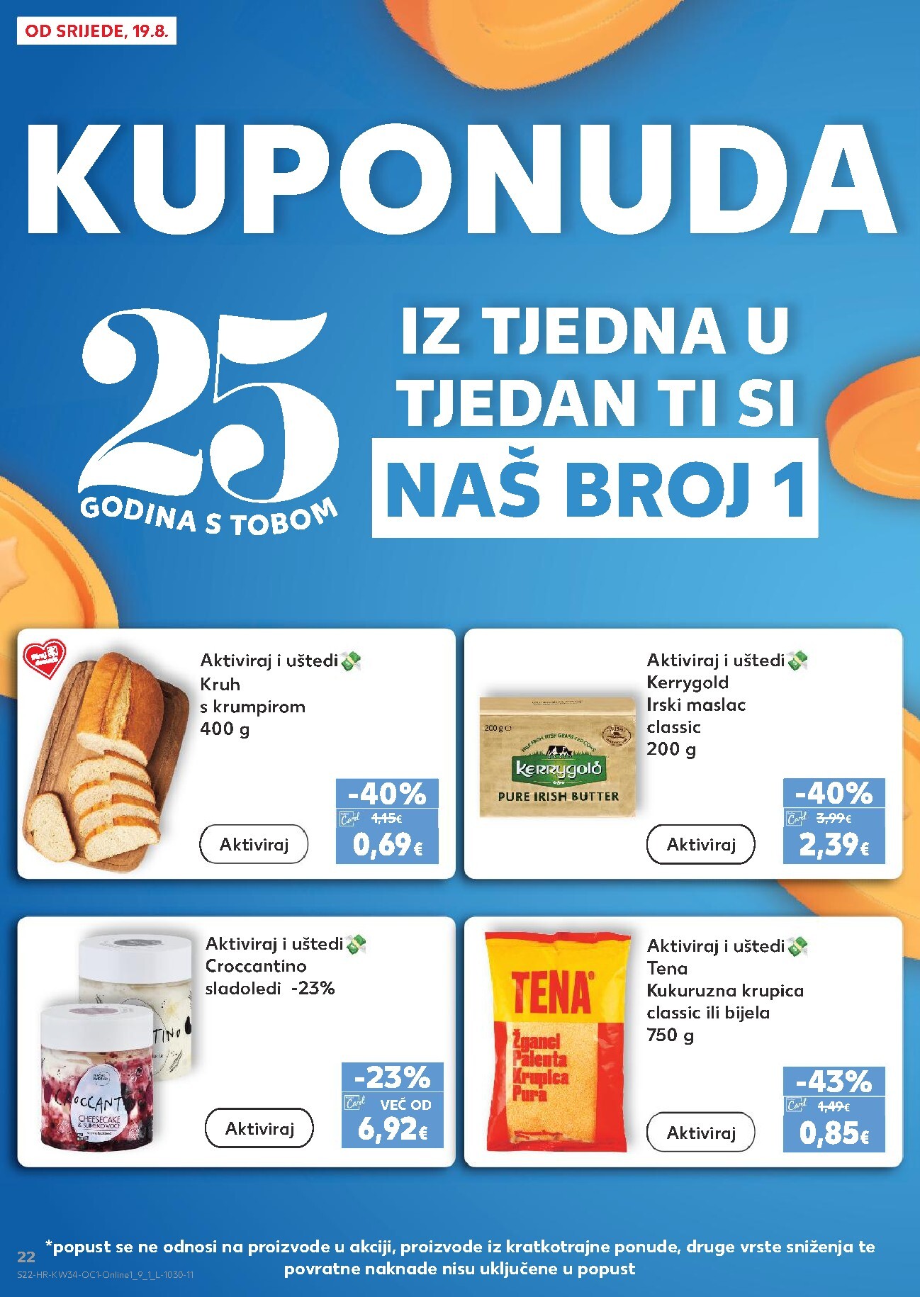 kaufland - Novi Kaufland - Iste cijene na kopnu i moru katalog od srijede, 19.08.2026 do utorka, 25.08.2026 - page: 22