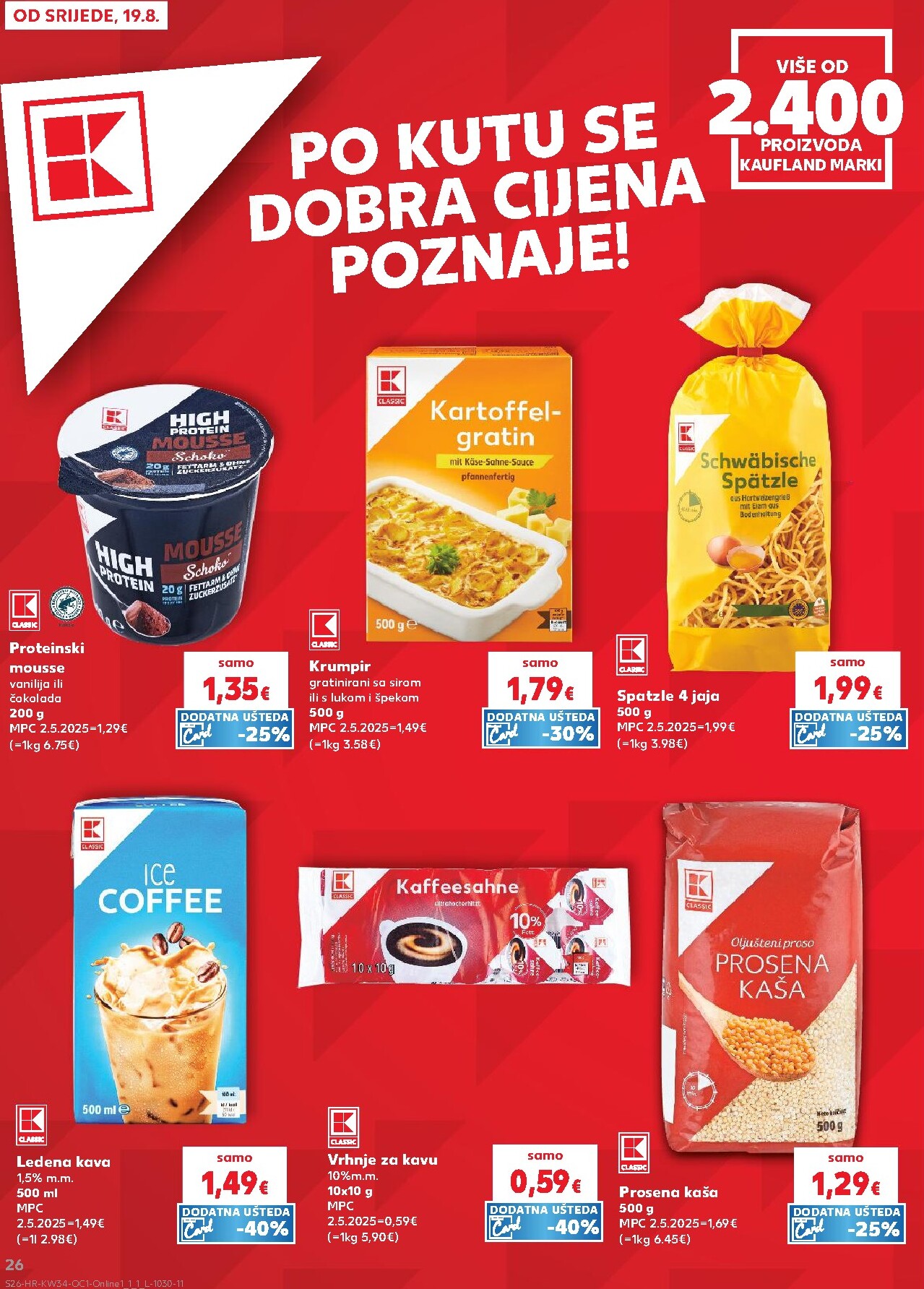 kaufland - Novi Kaufland - Iste cijene na kopnu i moru katalog od srijede, 19.08.2026 do utorka, 25.08.2026 - page: 26