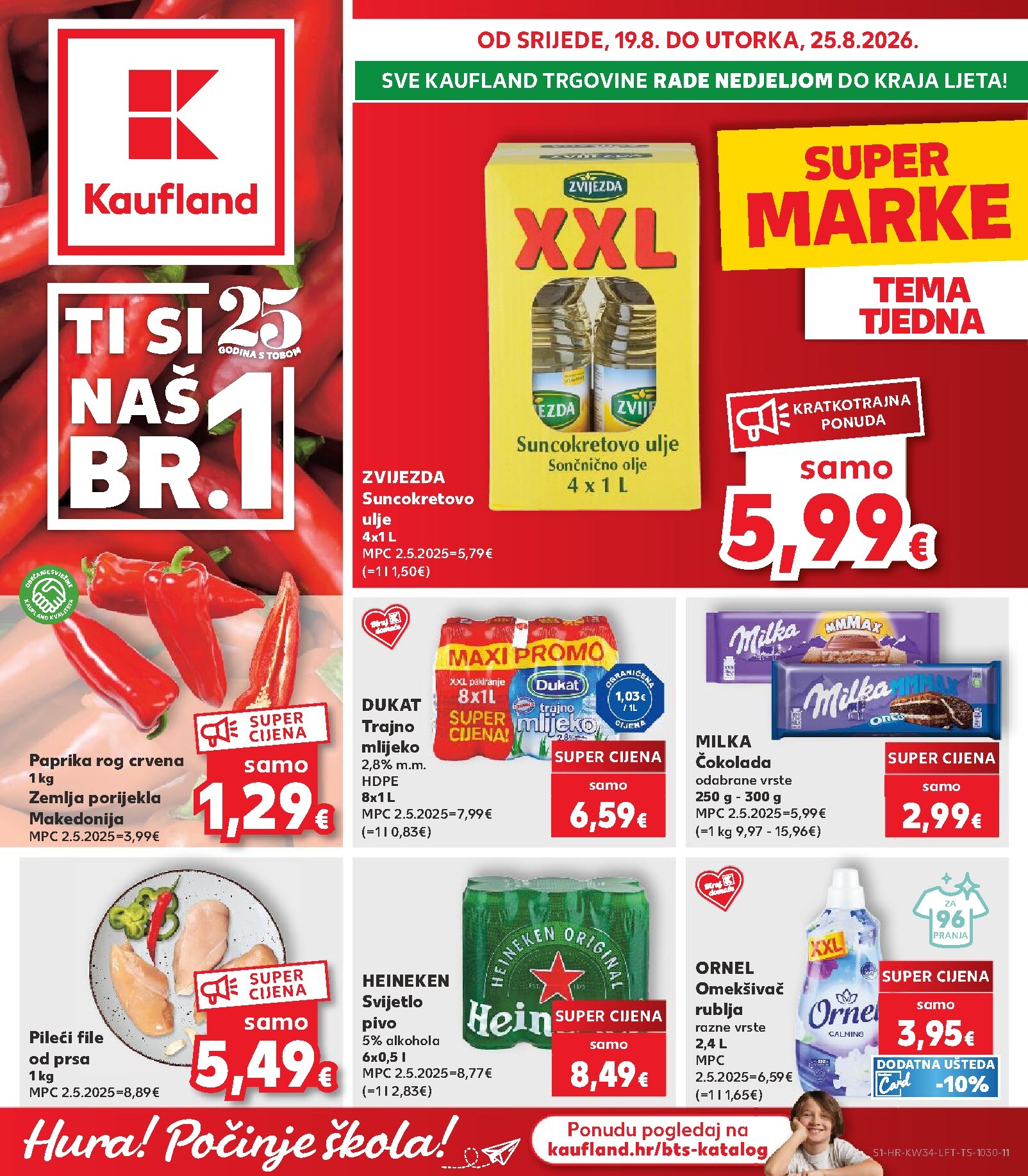 kaufland - Novi Kaufland katalog od srijede, 19.08.2026 do utorka, 25.08.2026