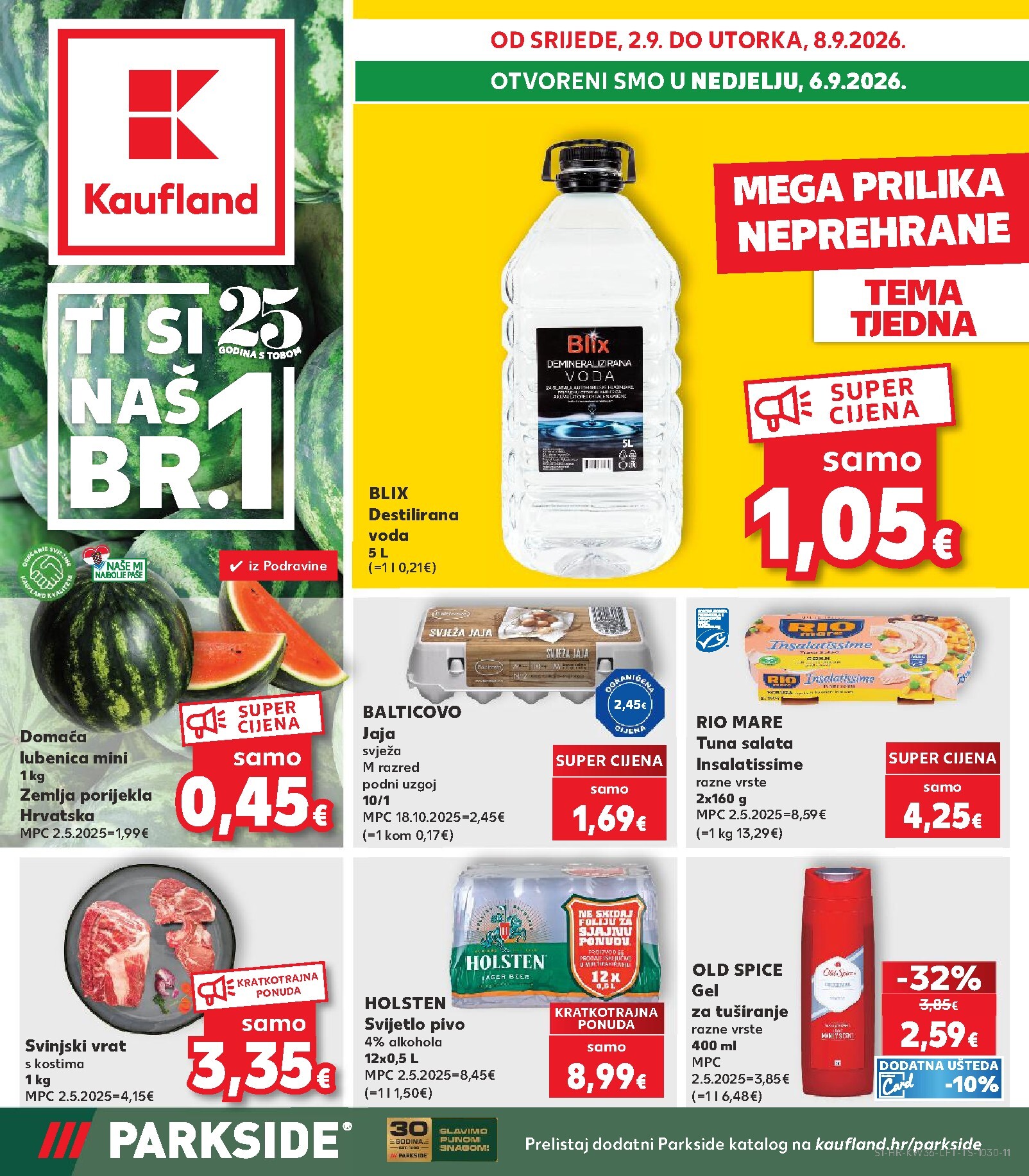 kaufland - Novi Kaufland katalog od srijede, 02.09.2026 do utorka, 08.09.2026