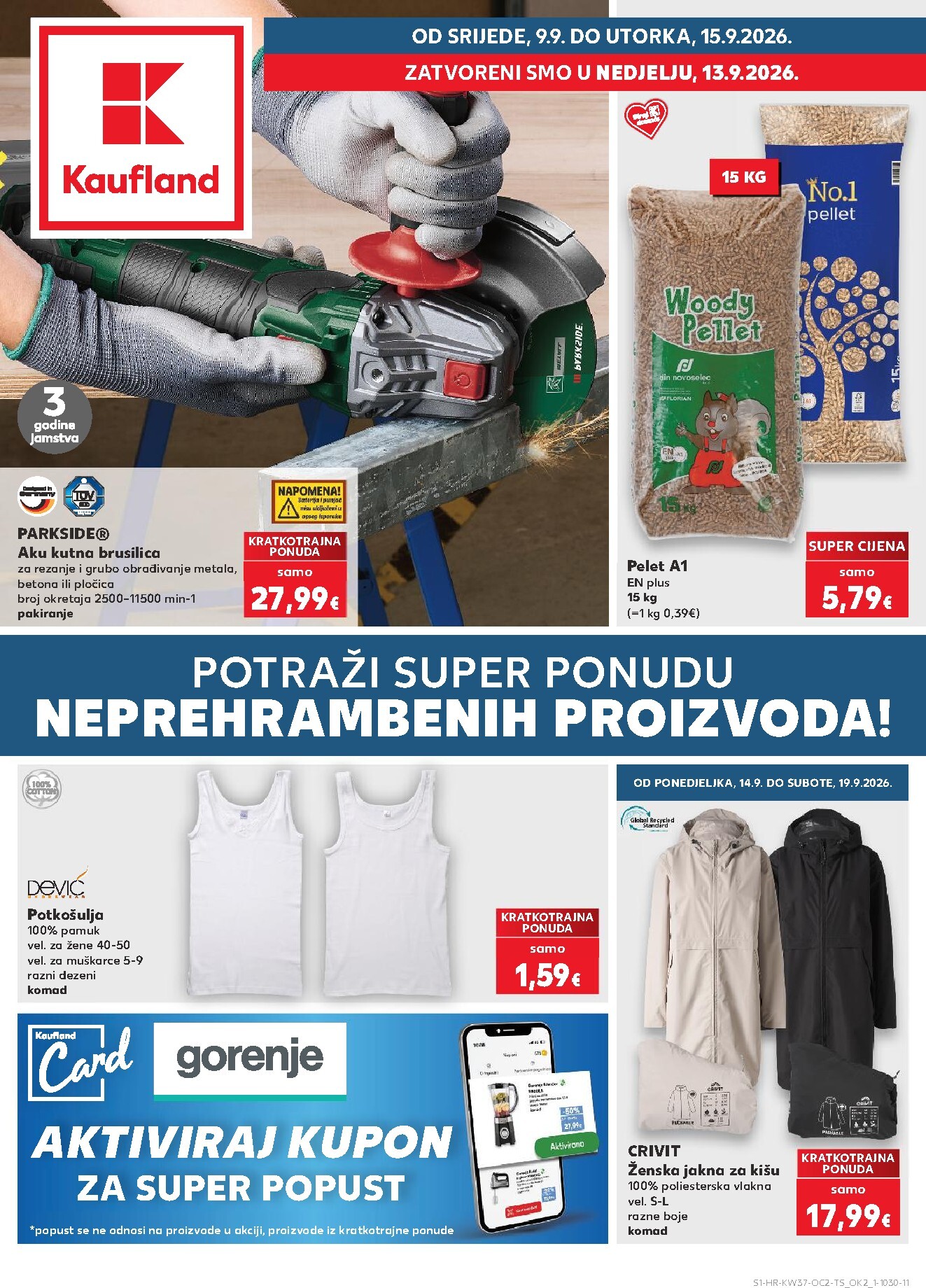 kaufland - Novi Kaufland - Neprehrambenih proizvoda katalog od srijede, 09.09.2026 do utorka, 15.09.2026
