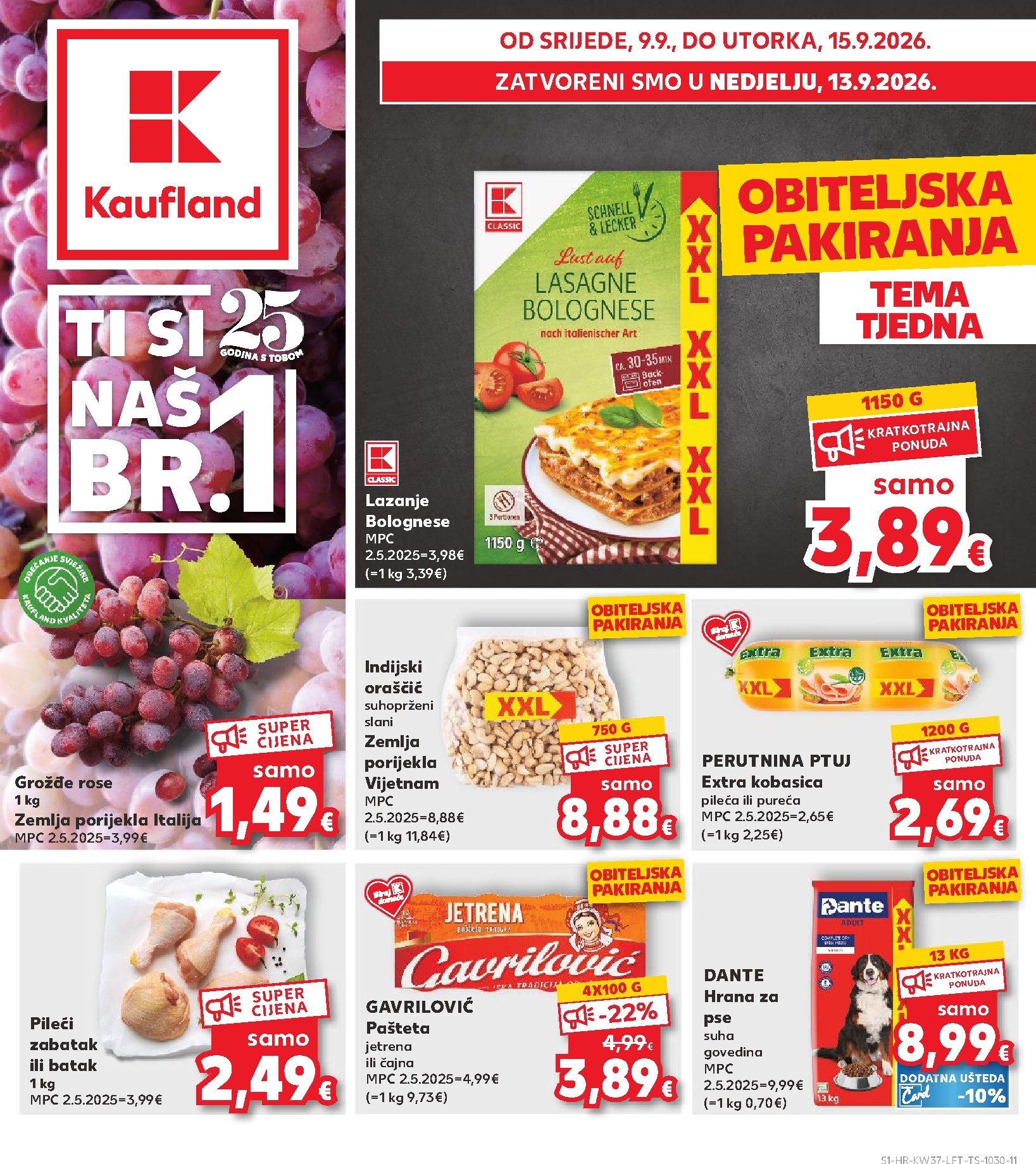 kaufland - Novi Kaufland katalog od srijede, 09.09.2026 do utorka, 15.09.2026
