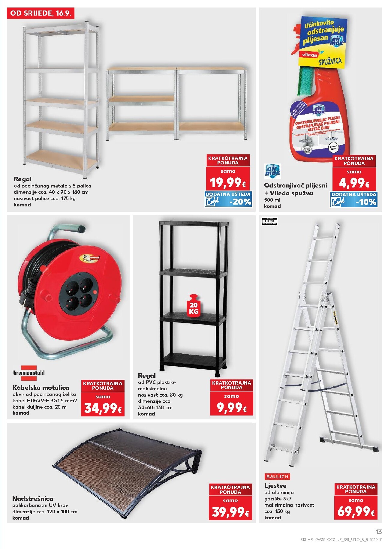 kaufland - Novi Kaufland - Neprehrambenih proizvoda katalog od srijede, 16.09.2026 do utorka, 22.09.2026 - page: 13