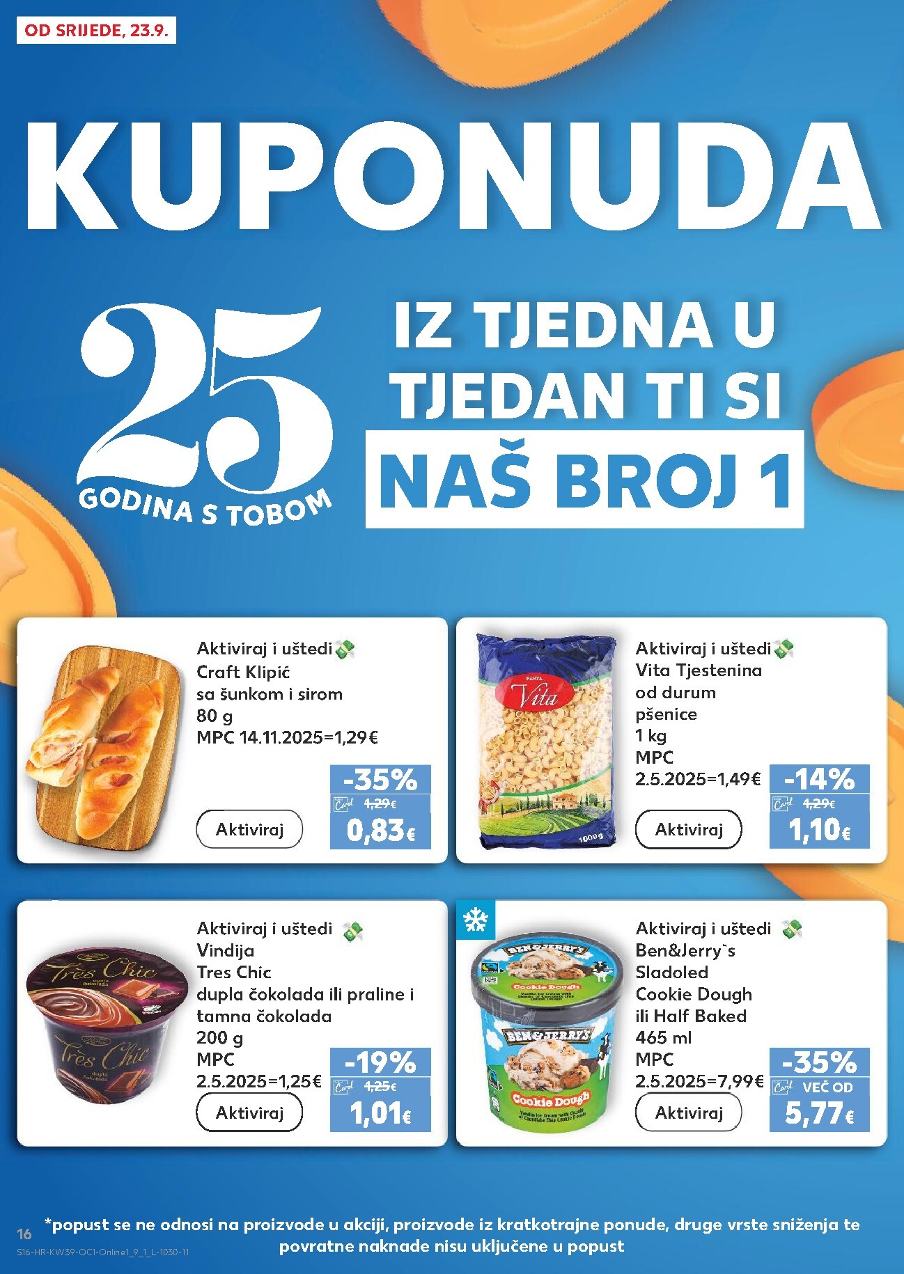 kaufland - Novi Kaufland - Ti si naš broj 1 katalog od srijede, 23.09.2026 do utorka, 29.09.2026 - page: 16