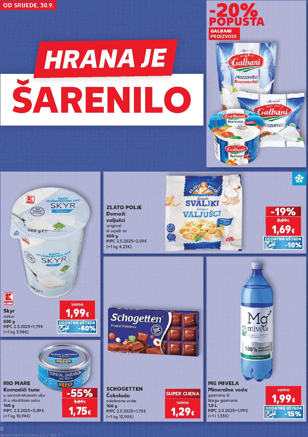 kaufland - Novi Kaufland - Ti si naš broj 1 katalog od srijede, 30.09.2026 do utorka, 06.10.2026 - page: 8
