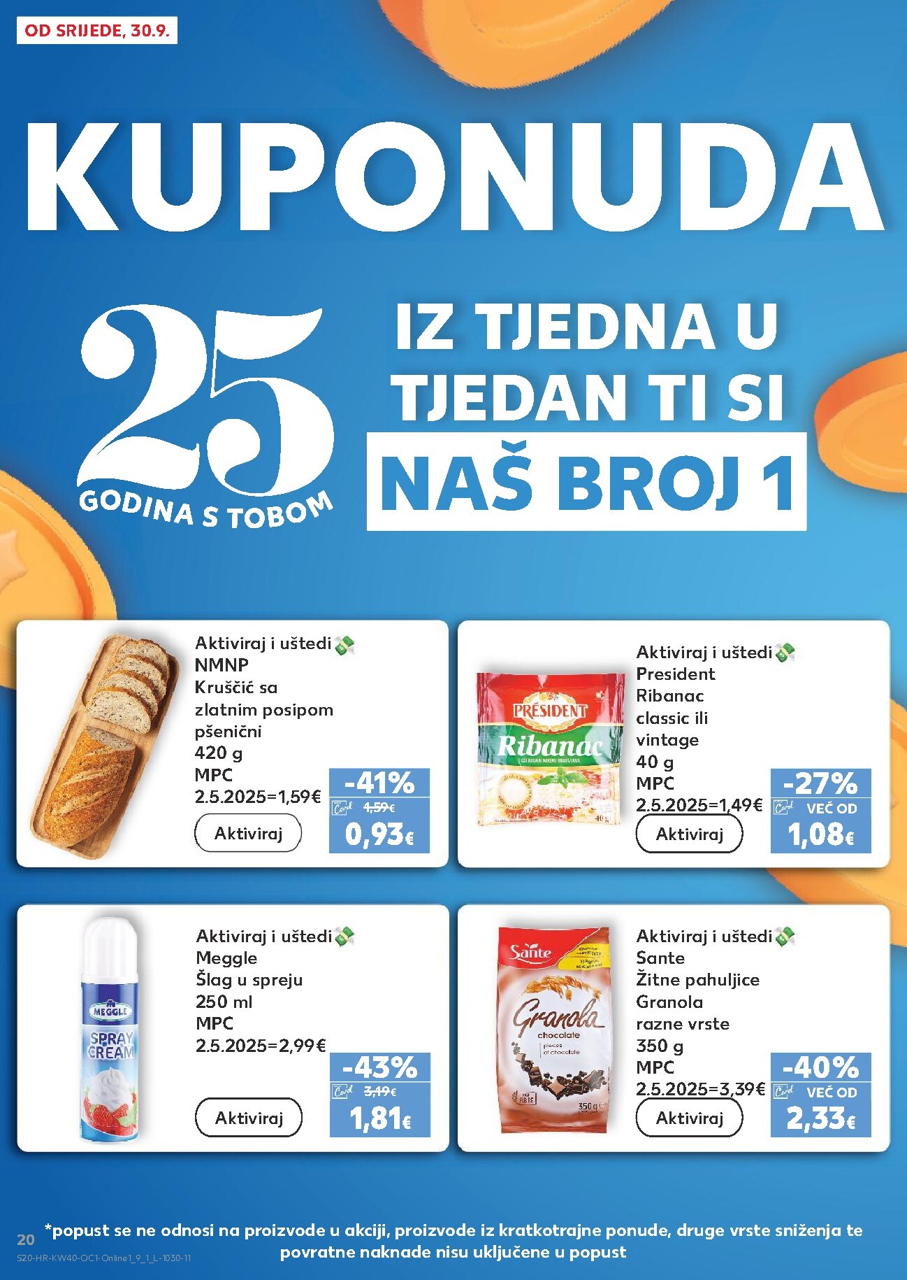 kaufland - Novi Kaufland - Ti si naš broj 1 katalog od srijede, 30.09.2026 do utorka, 06.10.2026 - page: 20
