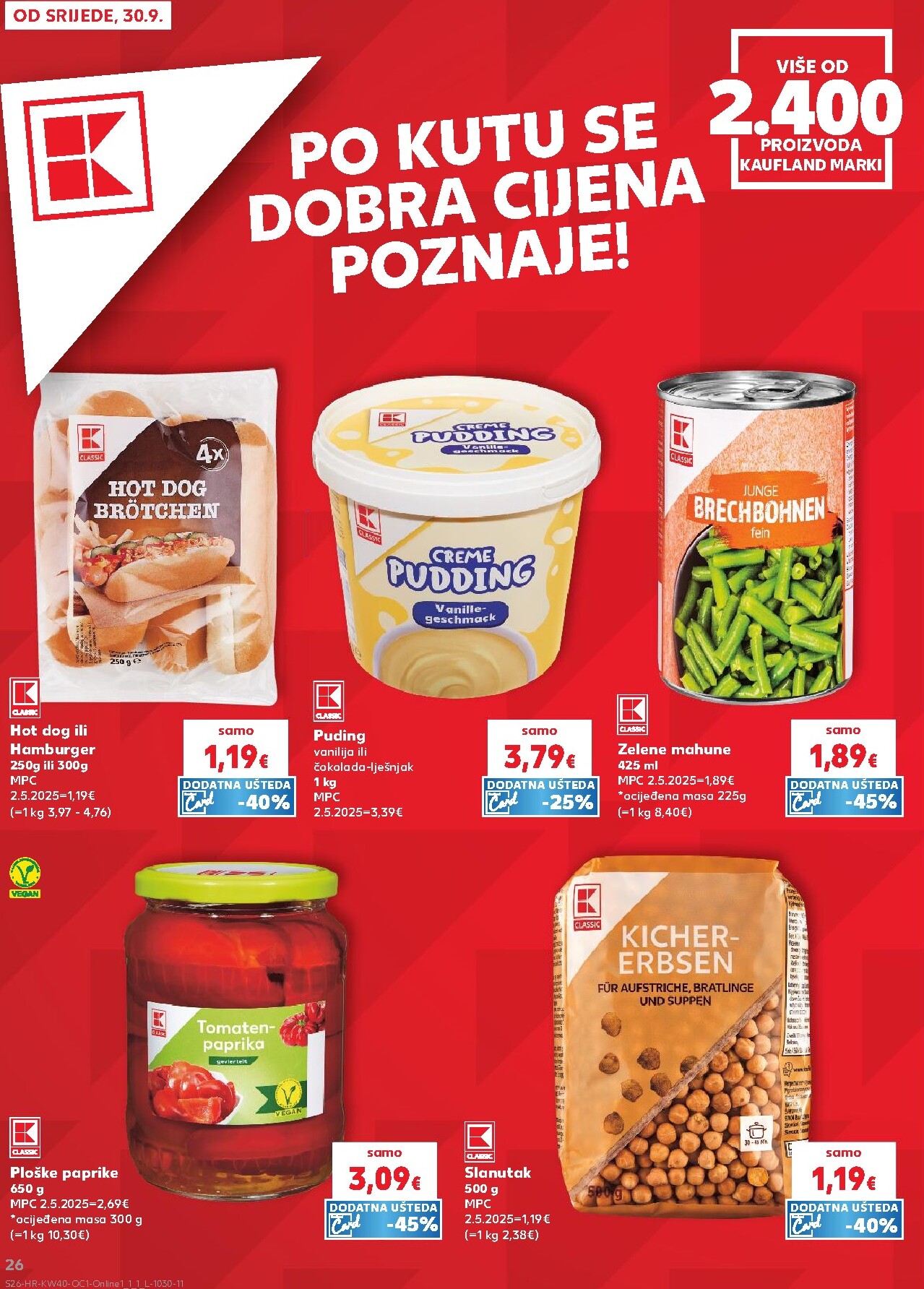 kaufland - Novi Kaufland - Ti si naš broj 1 katalog od srijede, 30.09.2026 do utorka, 06.10.2026 - page: 26