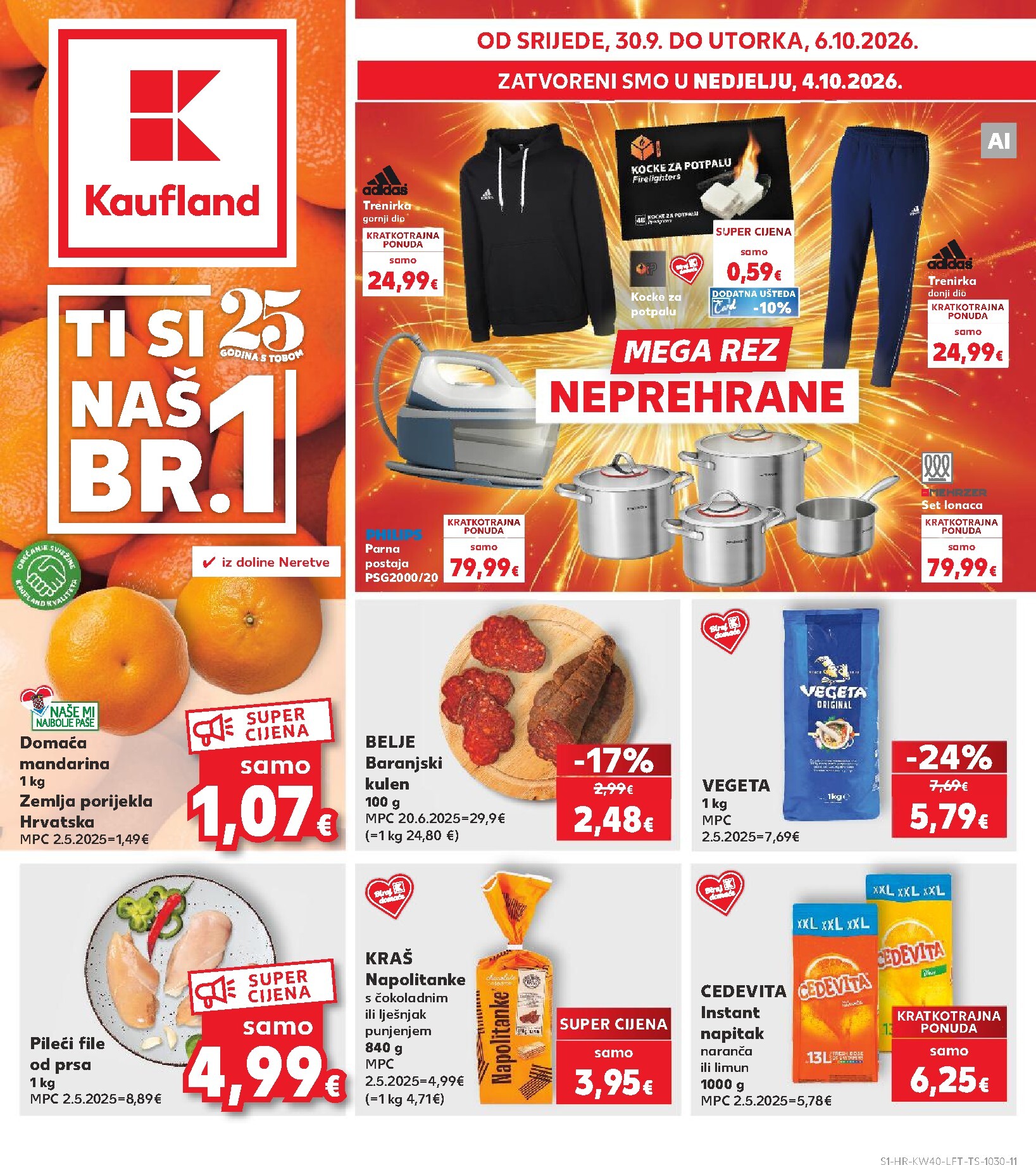 kaufland - Novi Kaufland katalog od srijede, 30.09.2026 do utorka, 06.10.2026 - page: 1