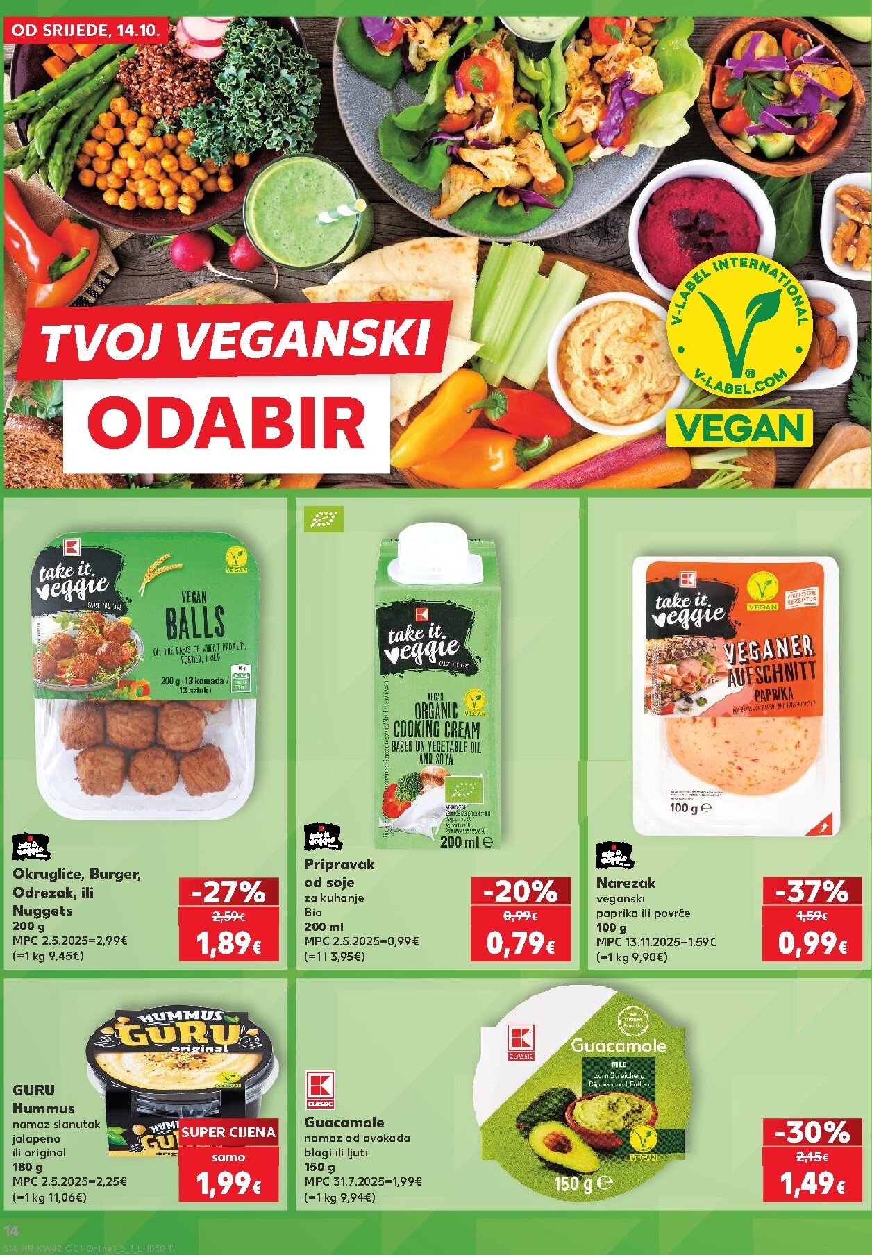 kaufland - Novi Kaufland - Ti si naš broj 1 katalog od srijede, 14.10.2026 do utorka, 20.10.2026 - page: 14