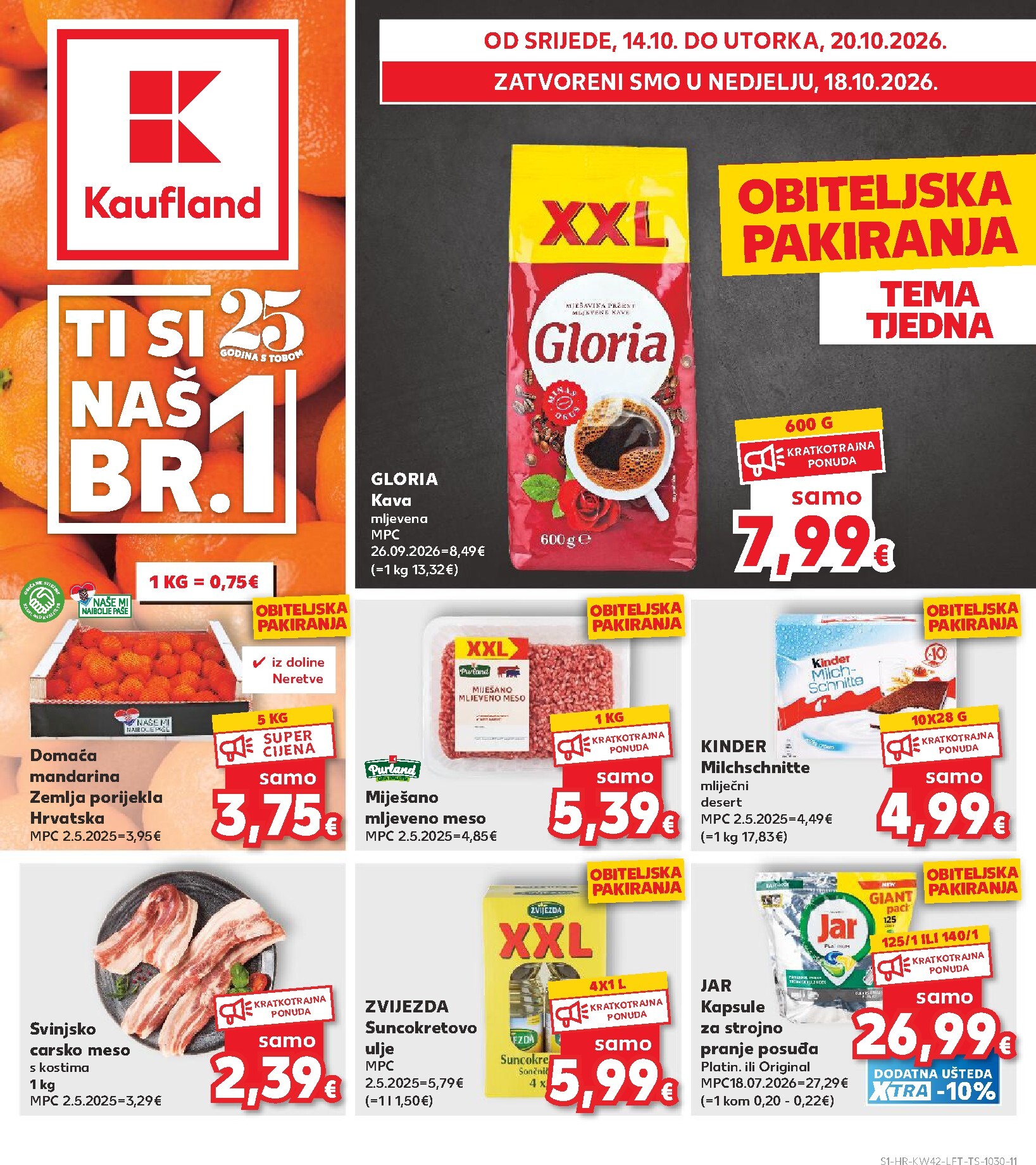 kaufland - Novi Kaufland katalog od srijede, 14.10.2026 do utorka, 20.10.2026 - page: 1