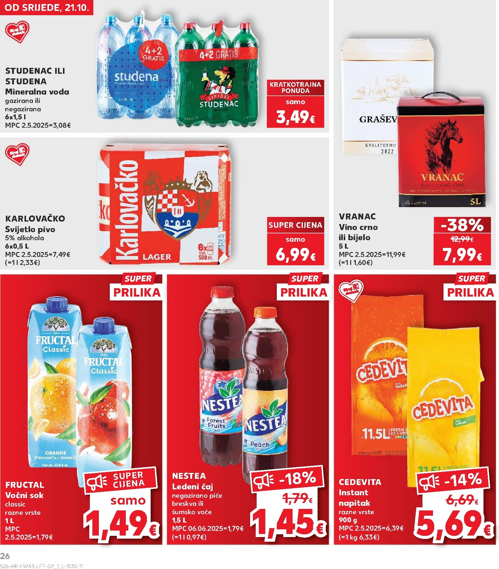 kaufland - Novi Kaufland - Ti si naš broj 1 katalog od srijede, 21.10.2026 do utorka, 27.10.2026 - page: 26