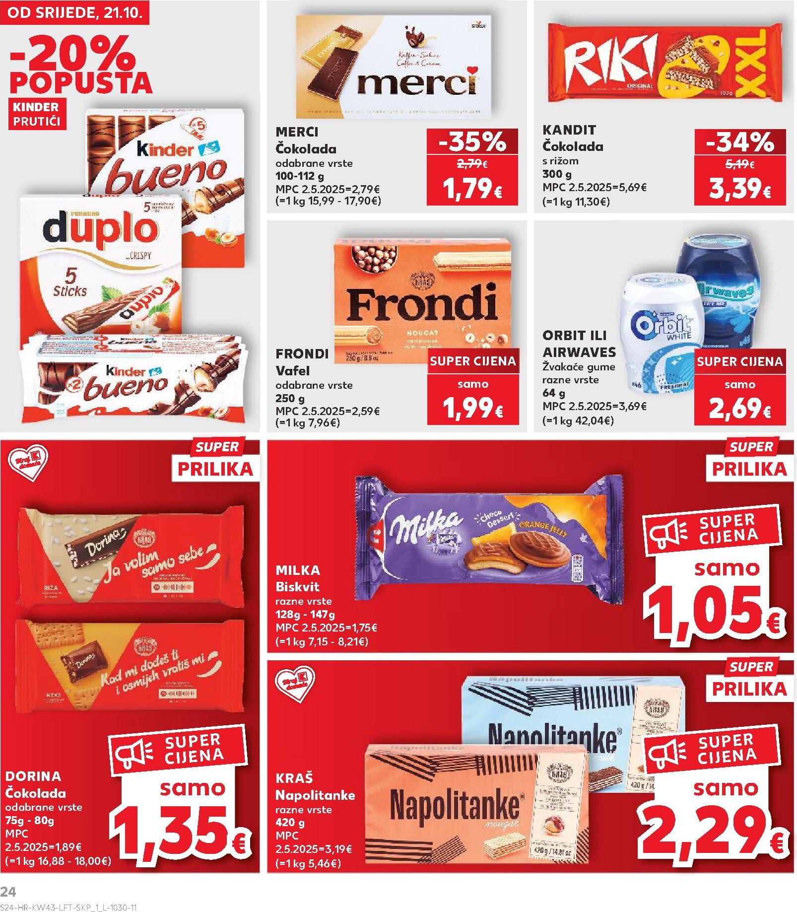 kaufland - Novi Kaufland - Ti si naš broj 1 katalog od srijede, 21.10.2026 do utorka, 27.10.2026 - page: 24