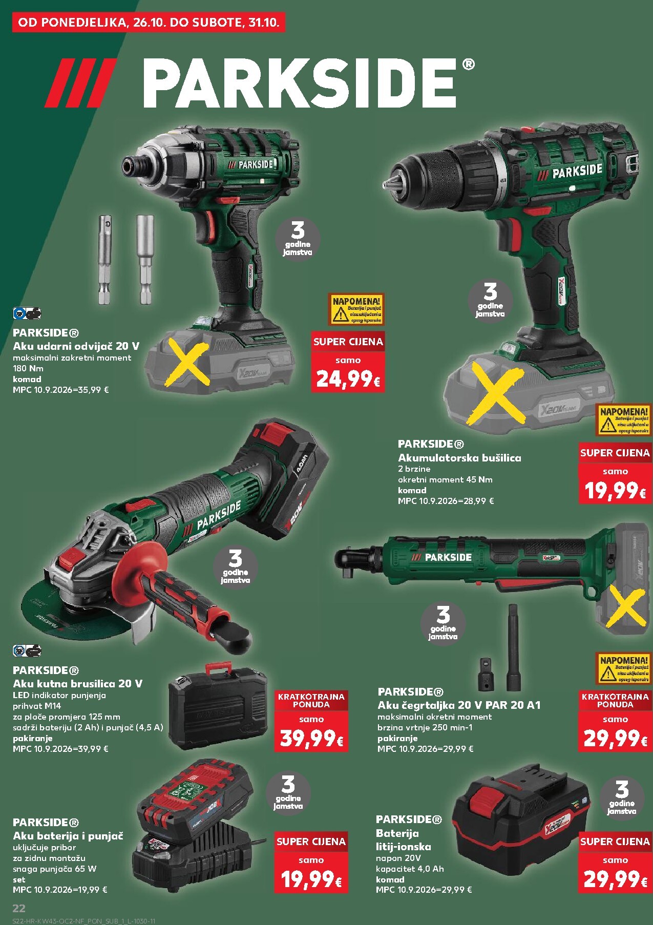 kaufland - Novi Kaufland - Neprehrambenih proizvoda katalog od srijede, 21.10.2026 do utorka, 27.10.2026 - page: 22