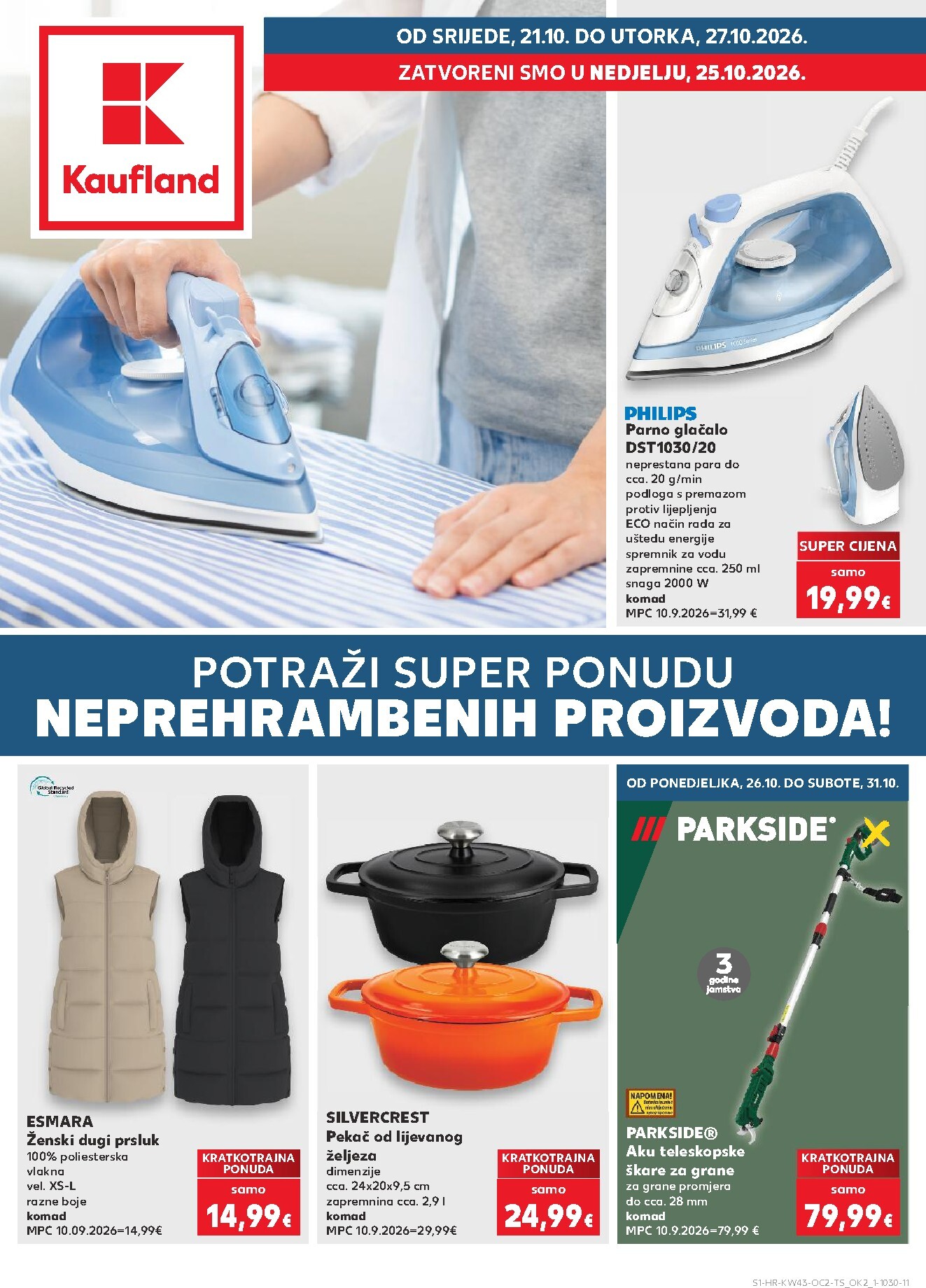 kaufland - Novi Kaufland - Neprehrambenih proizvoda katalog od srijede, 21.10.2026 do utorka, 27.10.2026