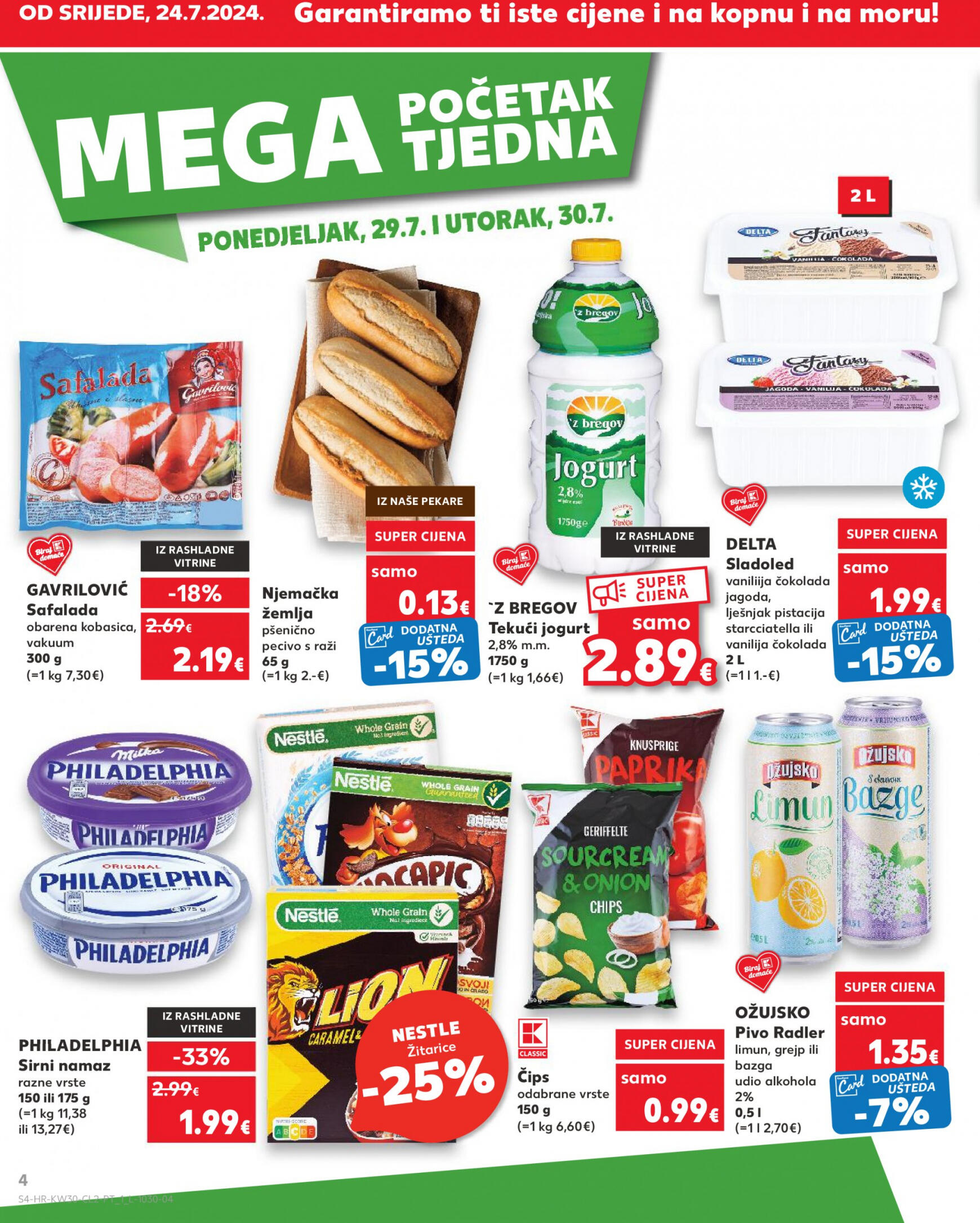 kaufland - Novi katalog Kaufland - Mega Vikend 26.07. - 28.07. - page: 4