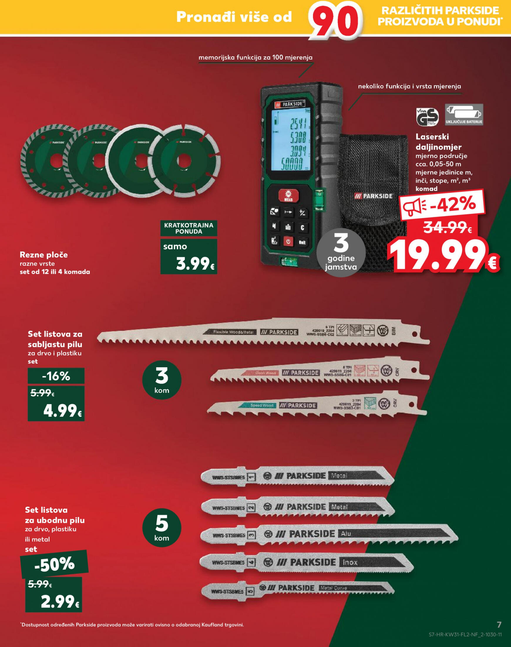 kaufland - Novi katalog Kaufland - Parkside 29.07. - 21.08. - page: 7