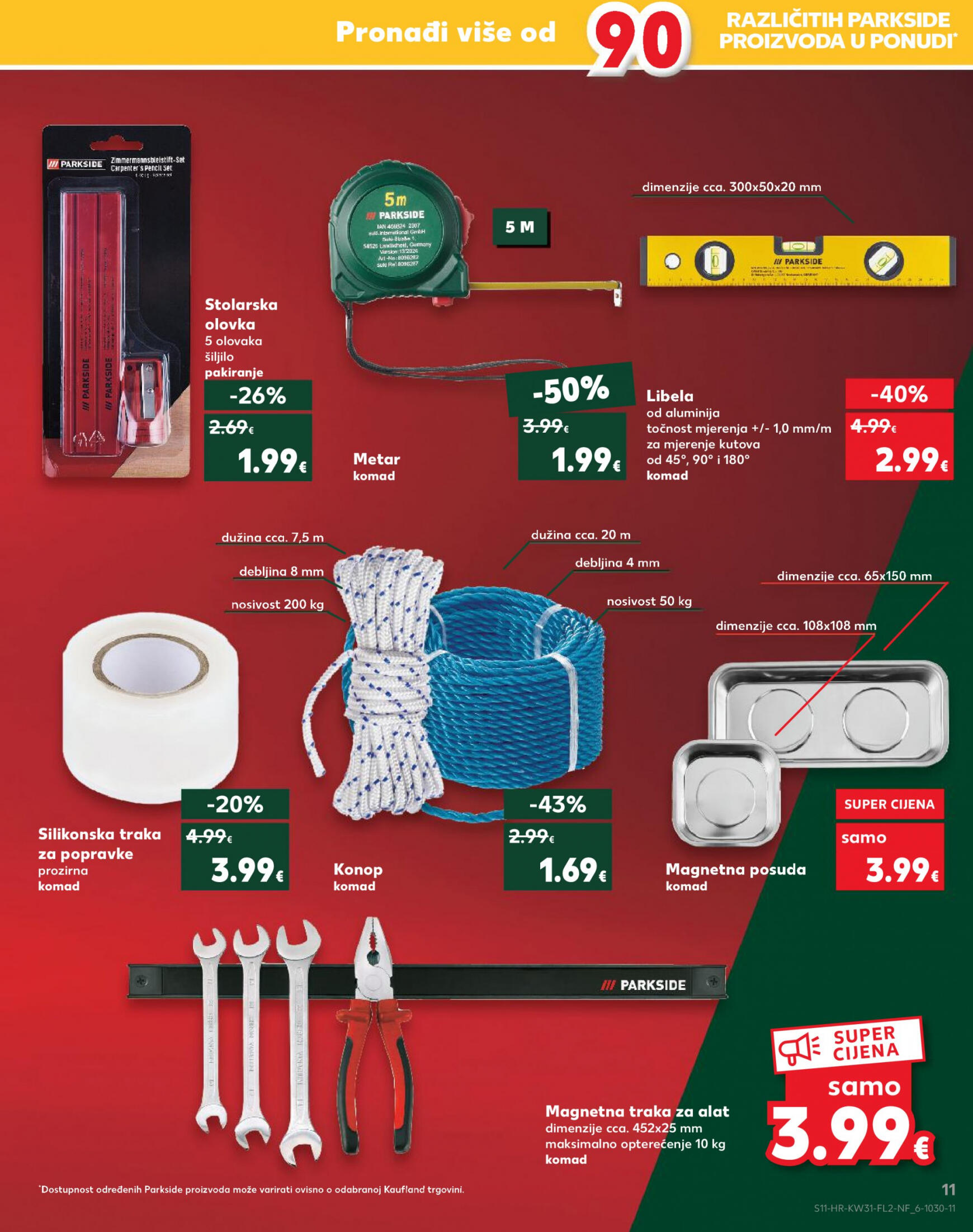 kaufland - Novi katalog Kaufland - Parkside 29.07. - 21.08. - page: 11