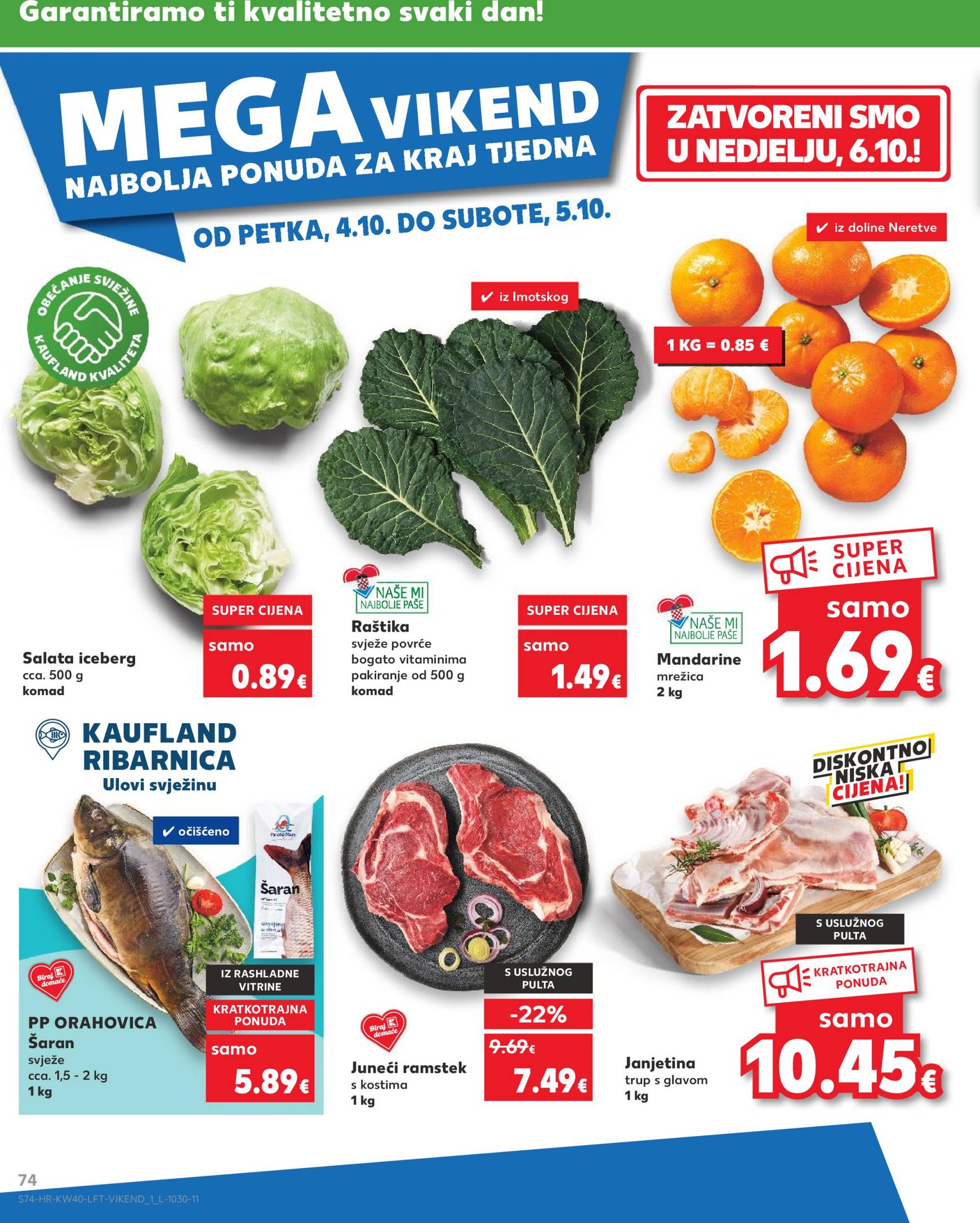 kaufland - Novi Kaufland katalog vrijedi od 02.10. do 08.10. - page: 74