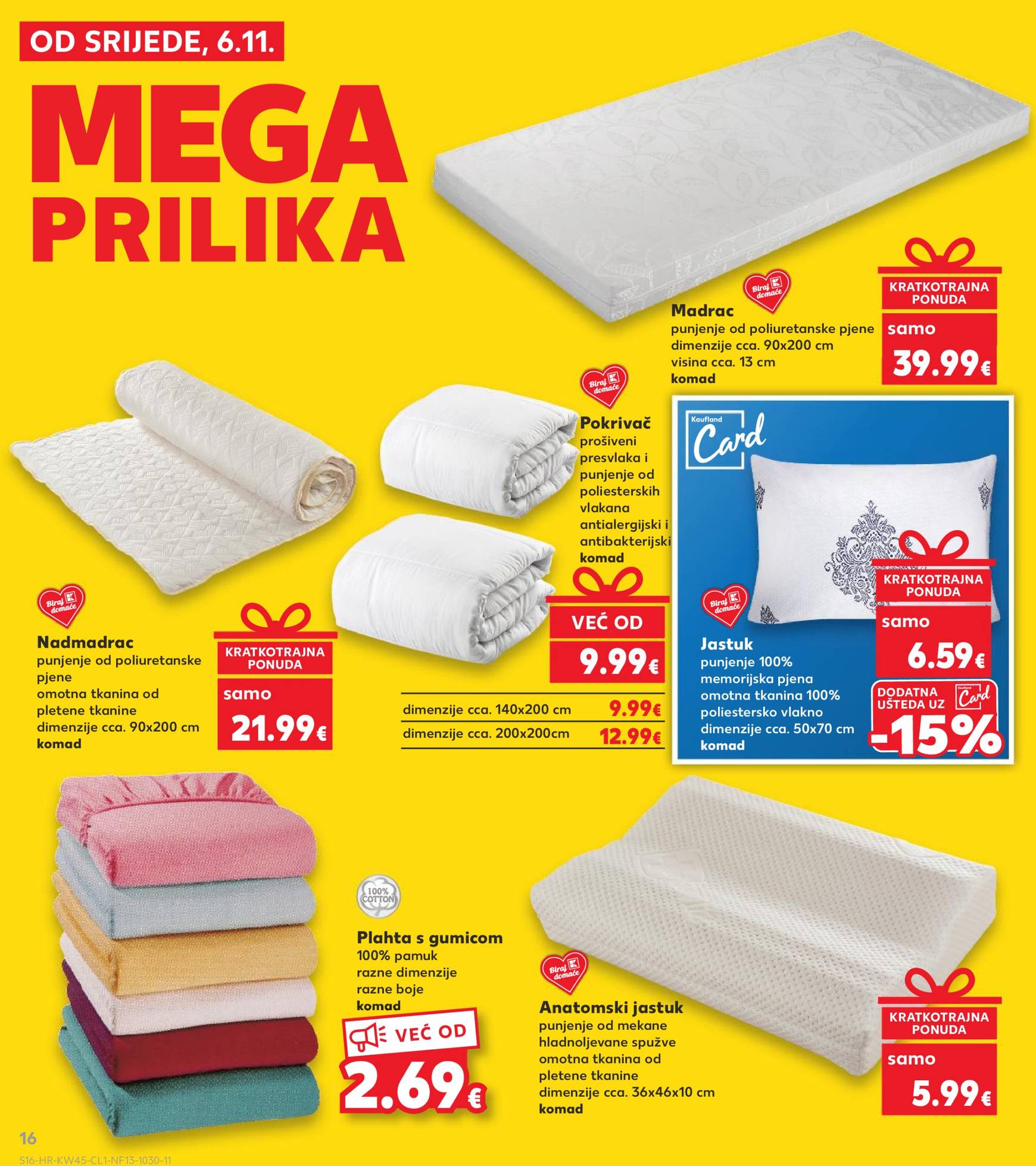 kaufland - Kaufland - Mega Prilika katalog vrijedi od 06.11. do 12.11. - page: 16