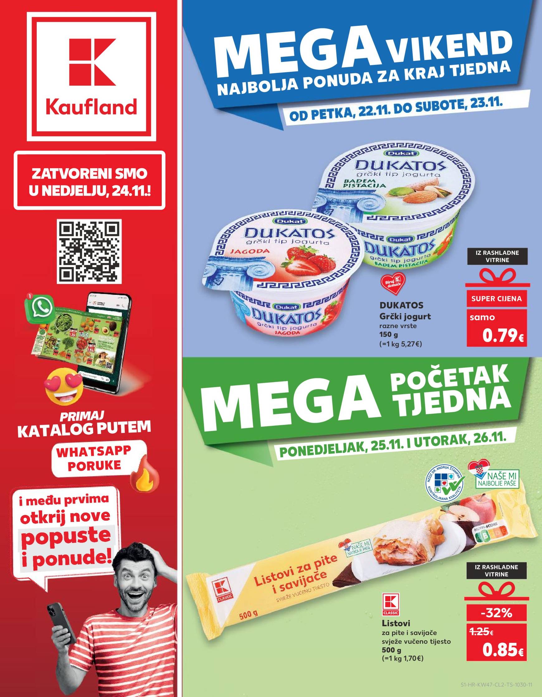 kaufland - Kaufland - Mega Vikend katalog vrijedi od 22.11. do 23.11. - page: 1