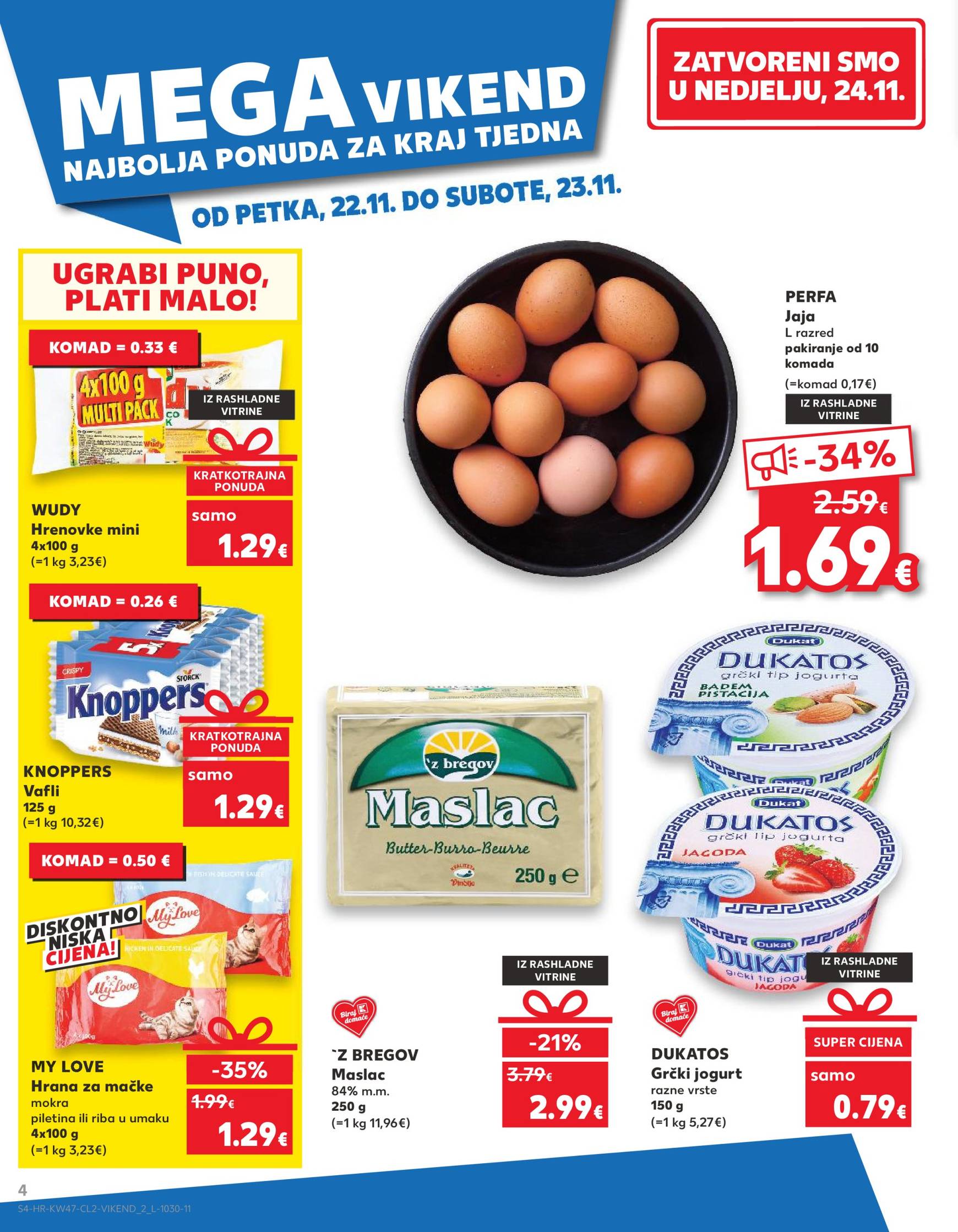 kaufland - Kaufland - Mega Vikend katalog vrijedi od 22.11. do 23.11. - page: 4