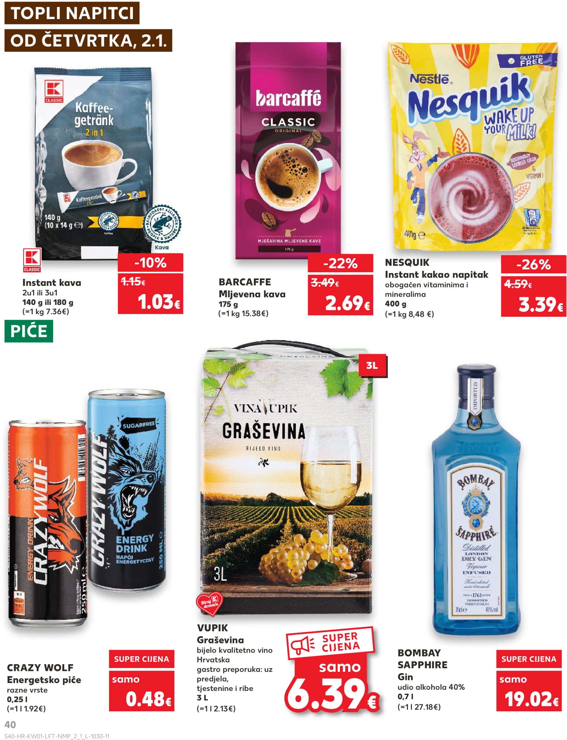 kaufland - Kaufland katalog vrijedi od 02.01. do 07.01. - page: 40