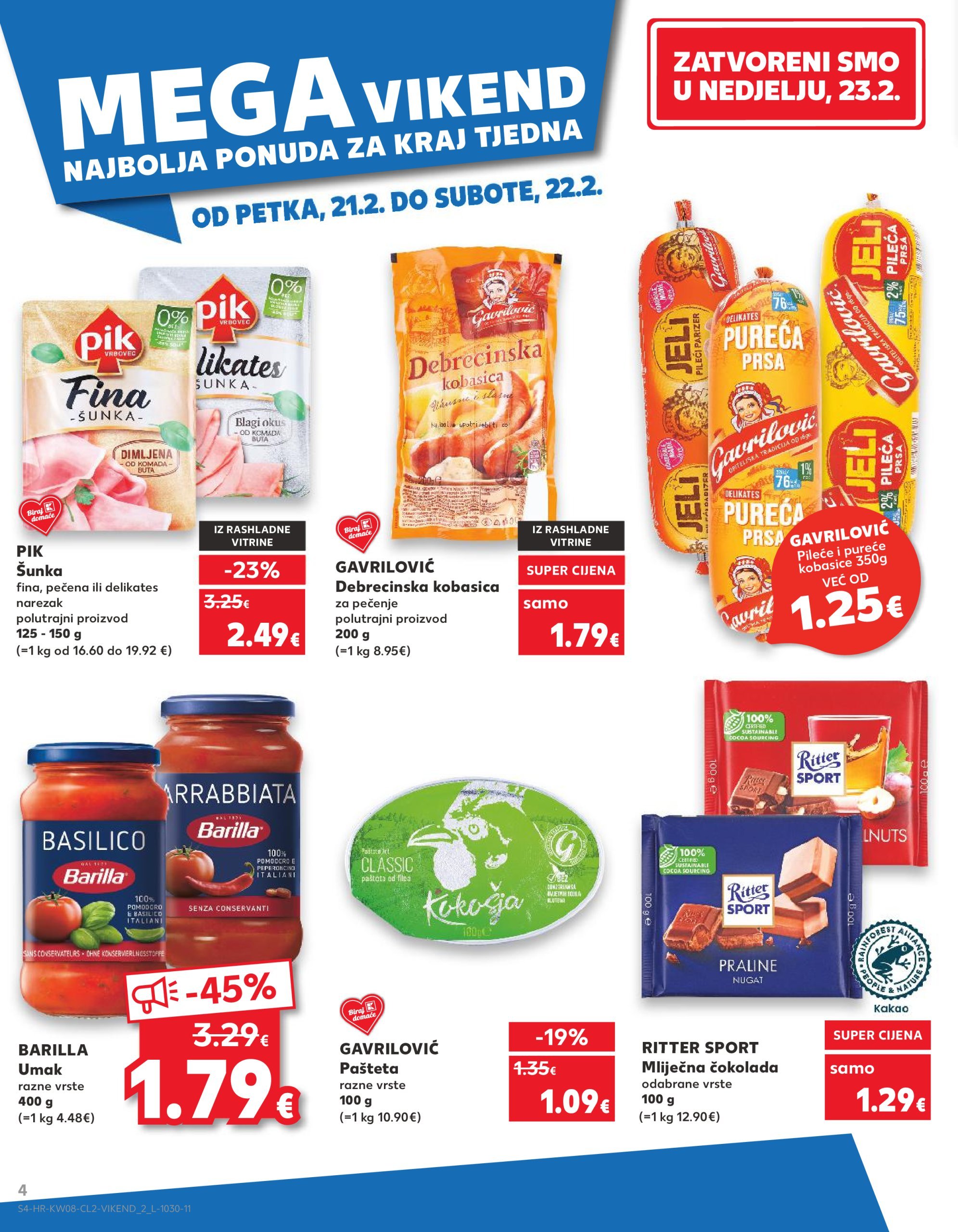 kaufland - Kaufland - Mega Vikend katalog vrijedi od 21.02. do 22.02. - page: 4