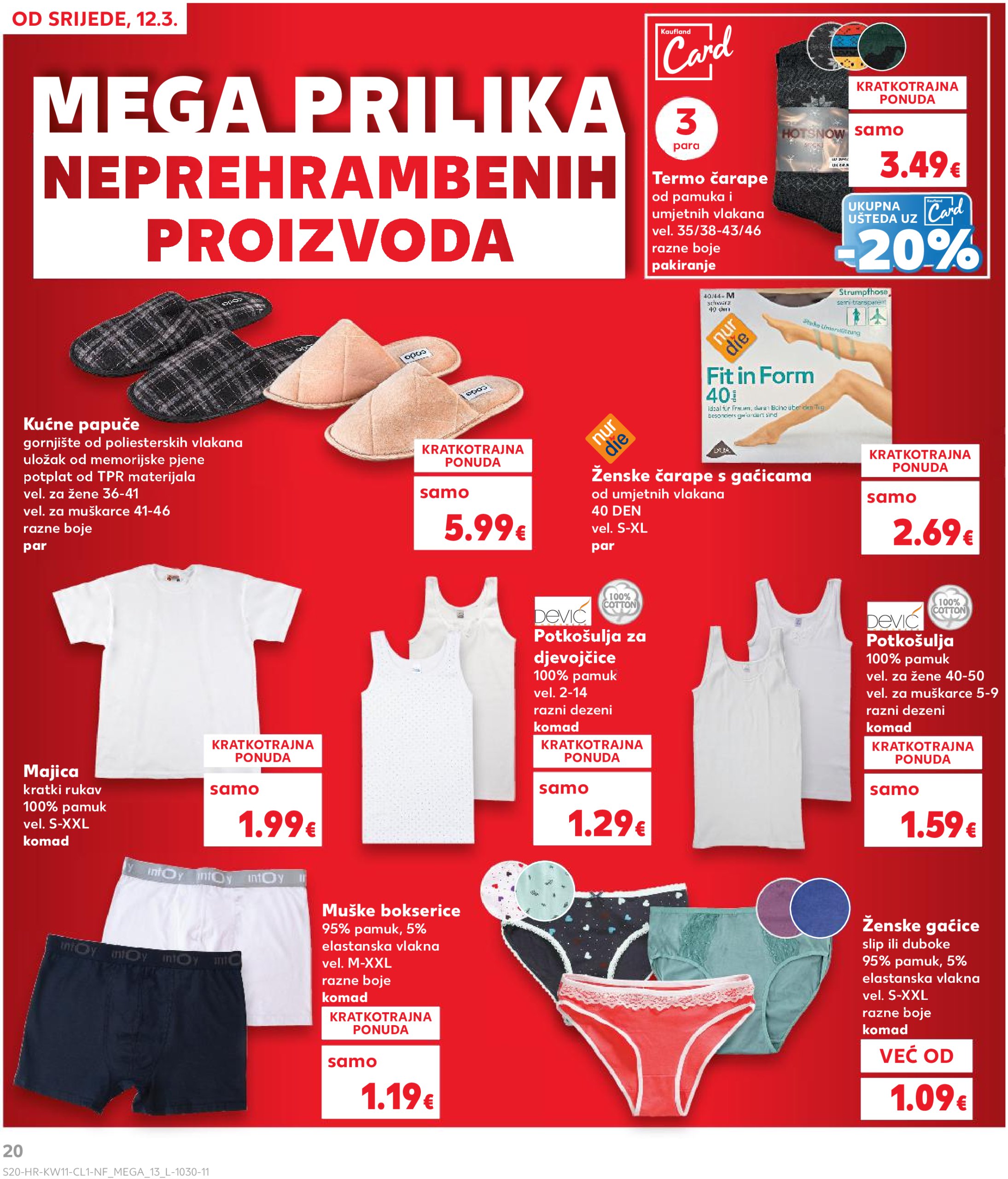 kaufland - Kaufland - Neprehrambeni letak katalog vrijedi od 12.03. do 18.03. - page: 20