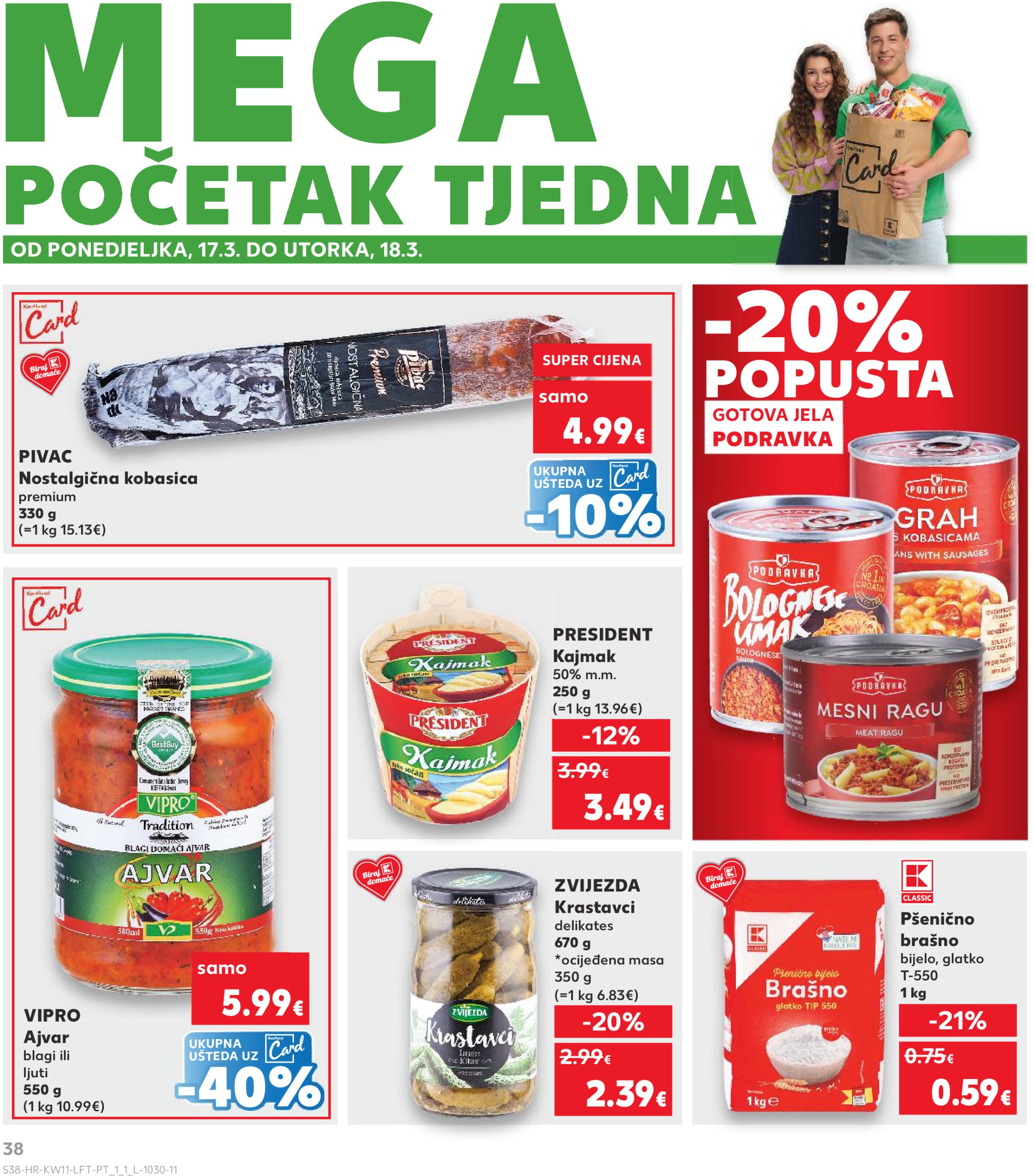 kaufland - Kaufland - Mega Prilika katalog vrijedi od 12.03. do 18.03. - page: 38