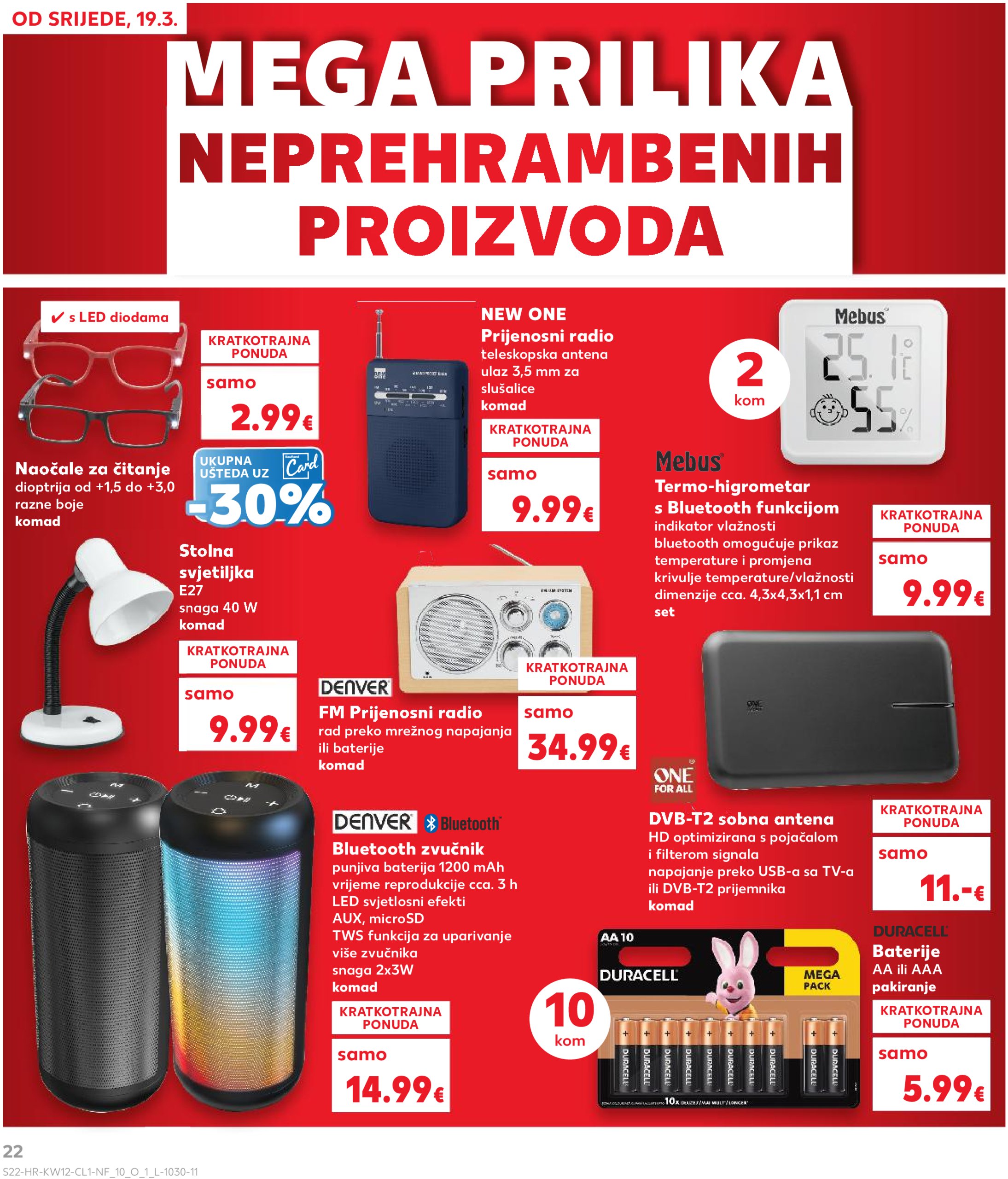 kaufland - Kaufland - Neprehrambeni letak katalog vrijedi od 19.03. do 25.03. - page: 22