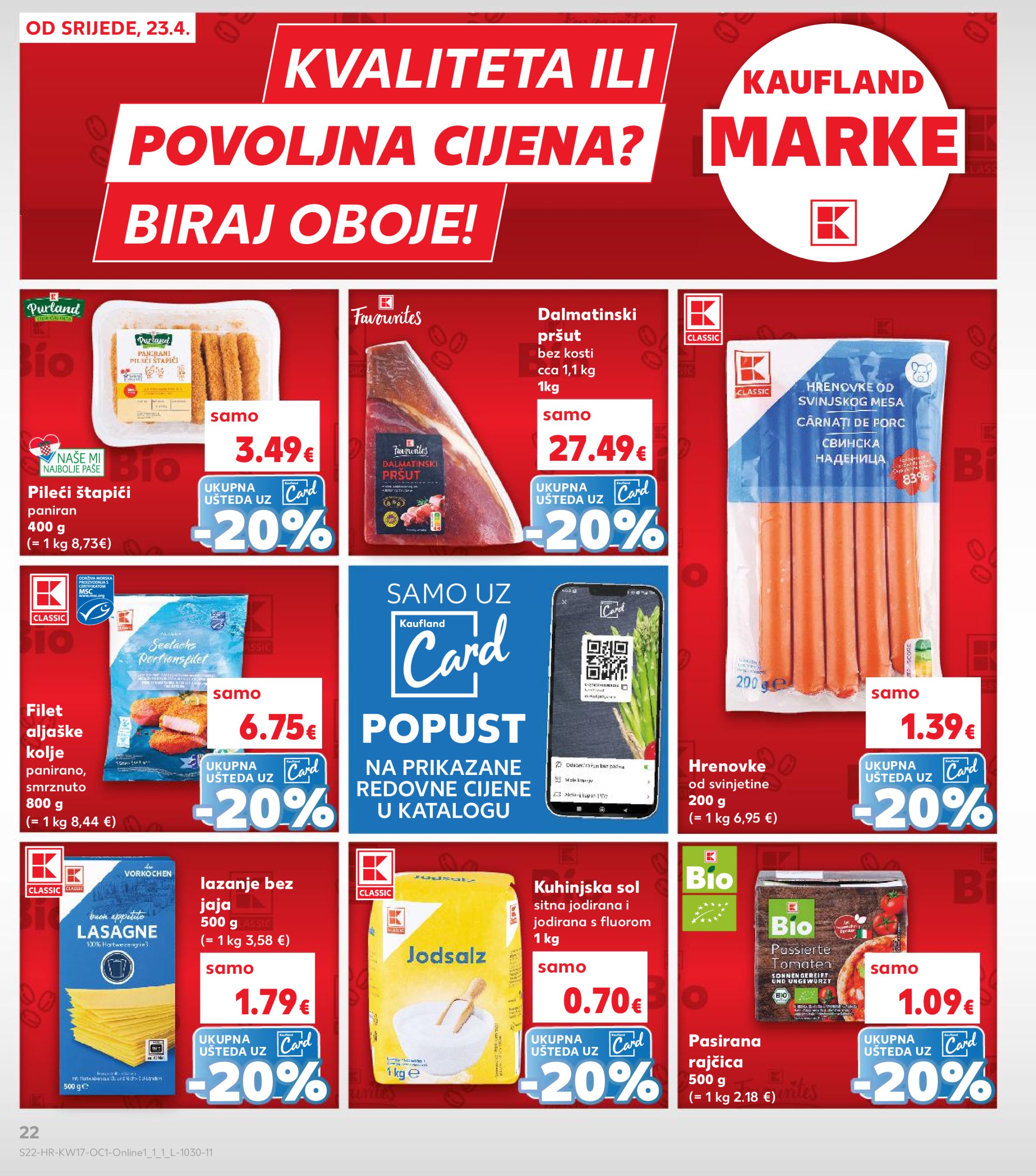 kaufland - Kaufland - Želiš još bogatiju ponudu katalog vrijedi od 23.04. do 29.04. - page: 22