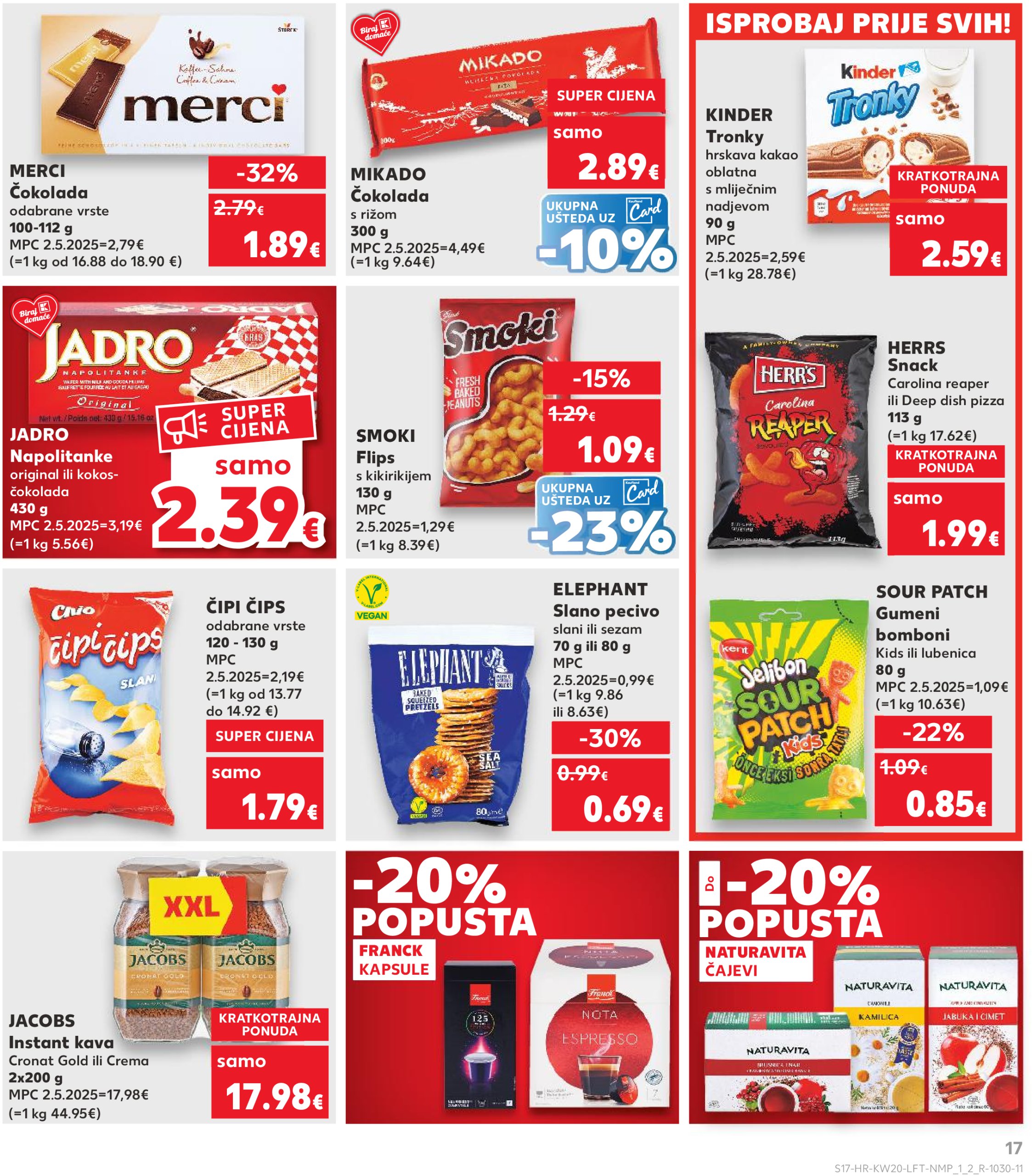kaufland - Prelistajte ovaj Kaufland katalog, vrijedi od 14.05. do 20.05. - page: 17 kaufland - Prelistajte ovaj Kaufland katalog, vrijedi od 14.05. do 20.05. - page: 17