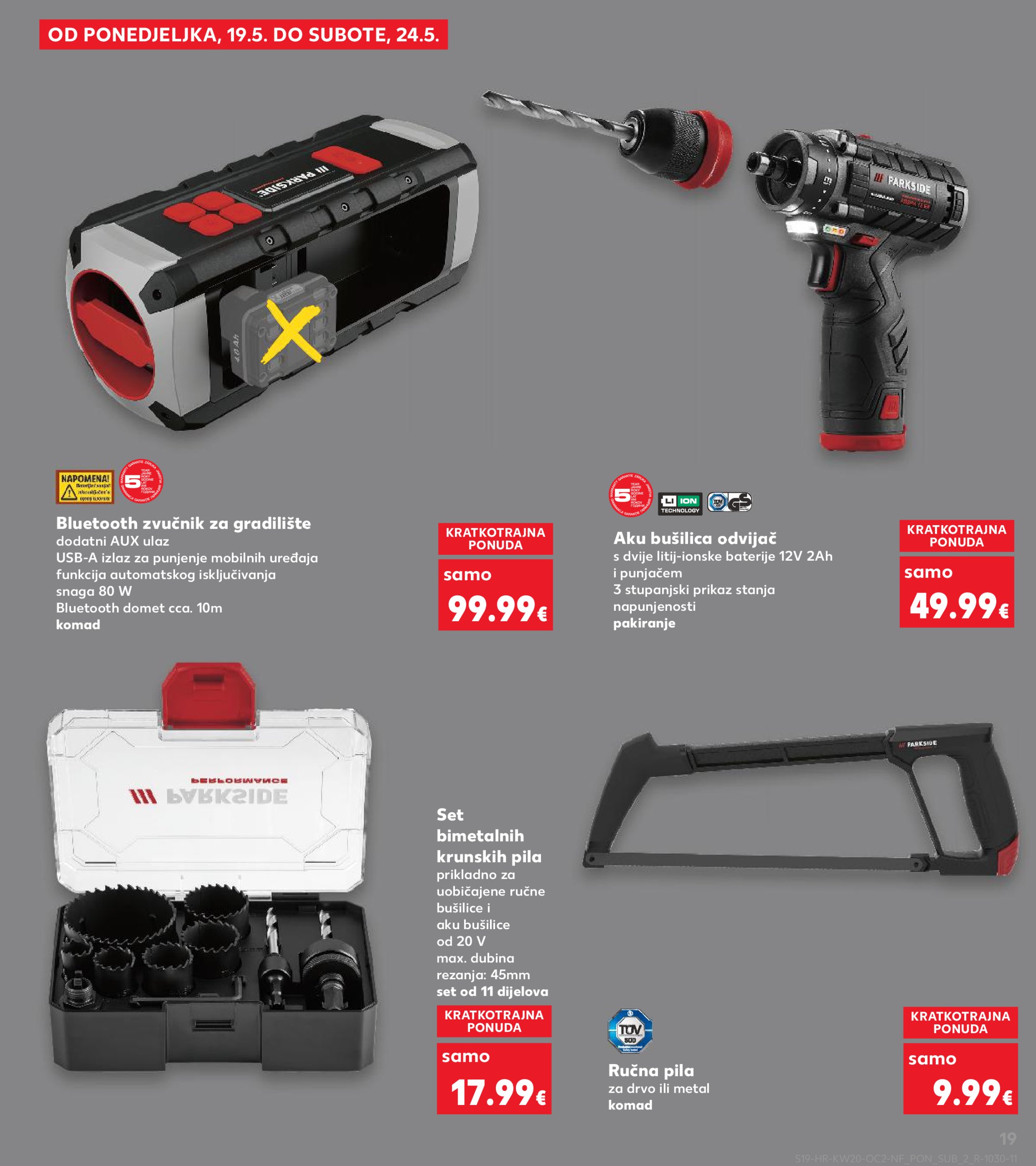 kaufland - Prelistajte ovaj Kaufland - Neprehrambenih proizvoda katalog, vrijedi od 14.05. do 20.05. - page: 19