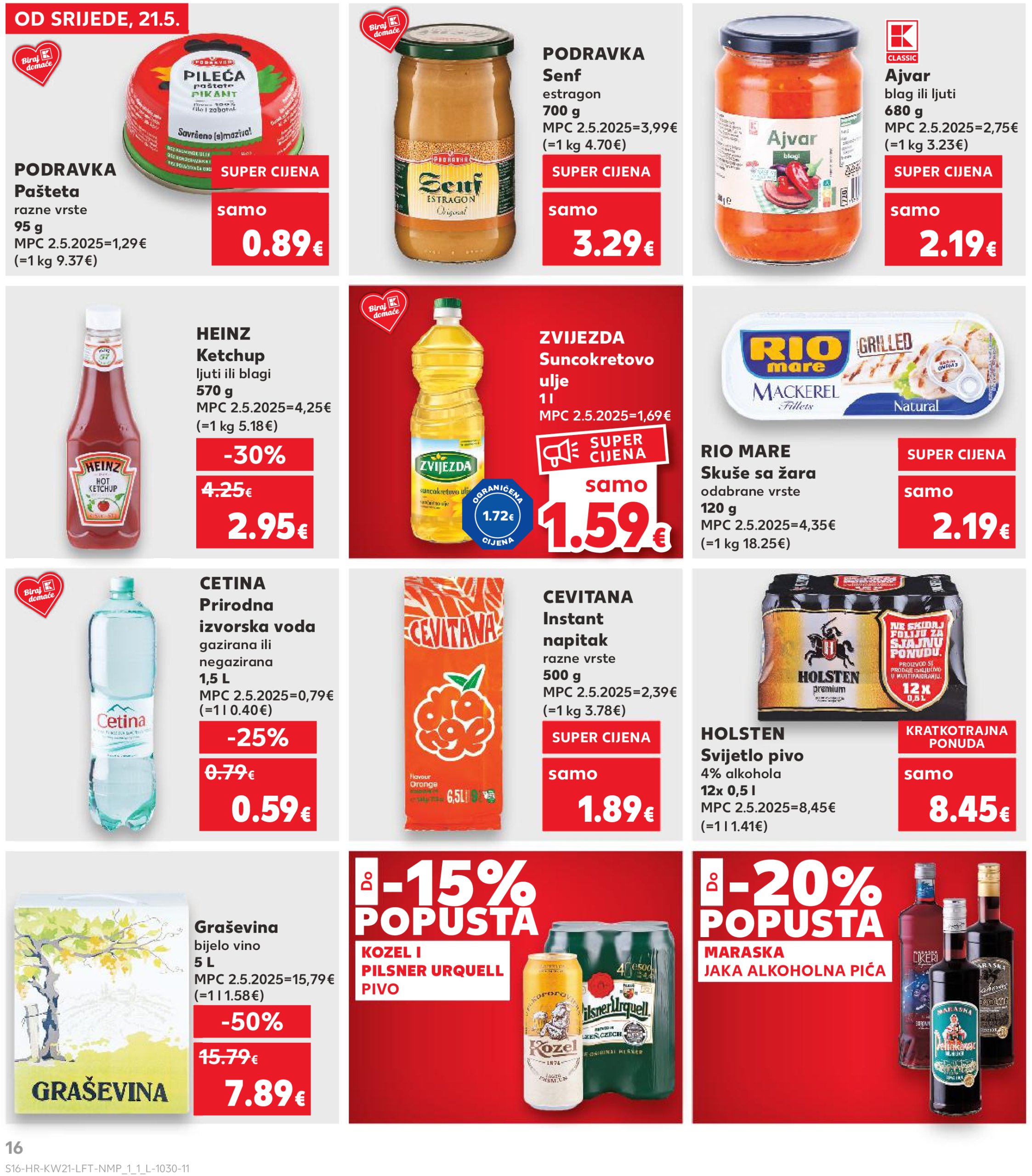 kaufland - Prelistajte ovaj Kaufland katalog, vrijedi od 21.05. do 27.05. - page: 16