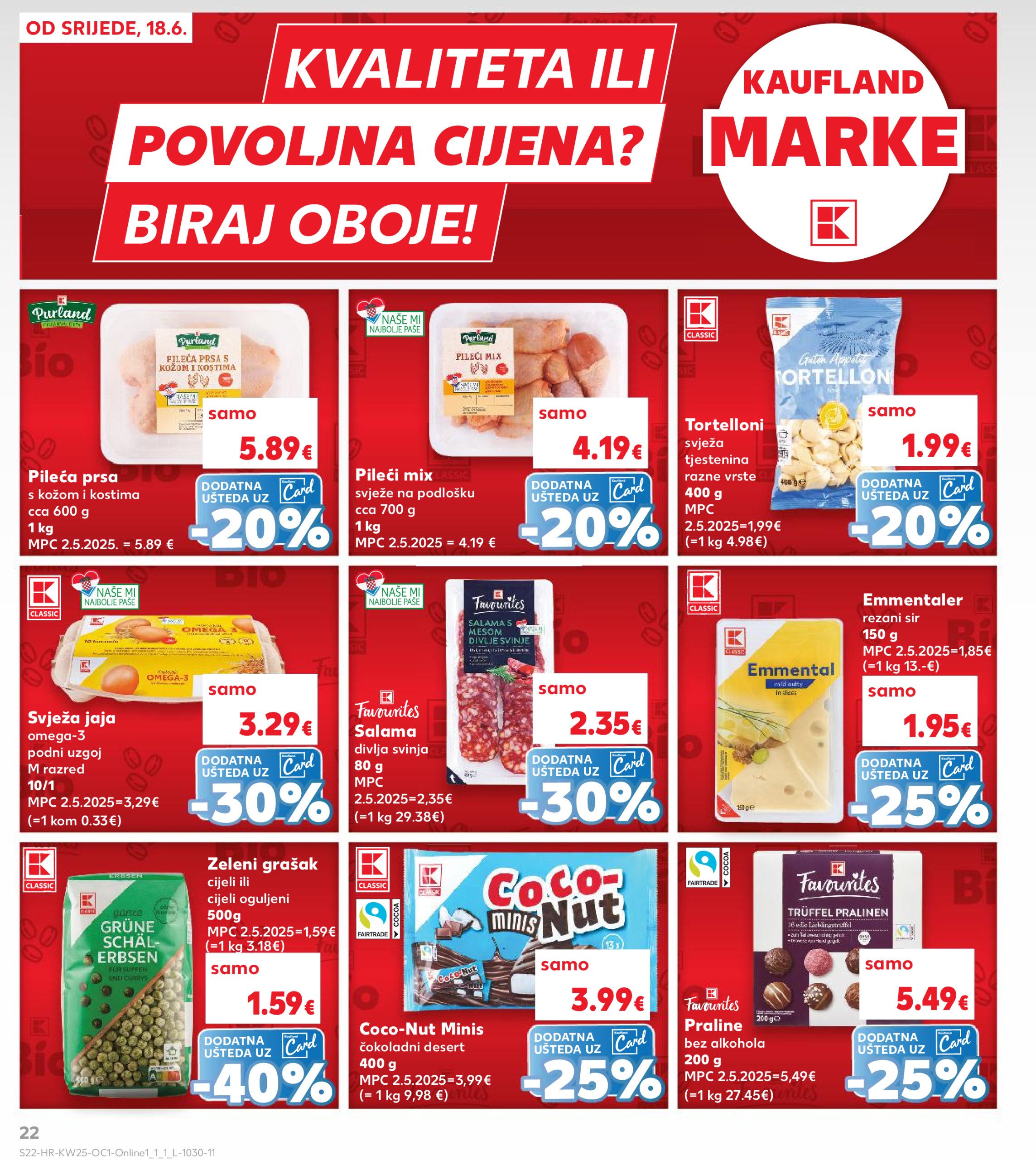 kaufland - Prelistajte katalog Kaufland - Želiš još bogatiju ponudu, vrijedi od 18.06. do 24.06. - page: 22