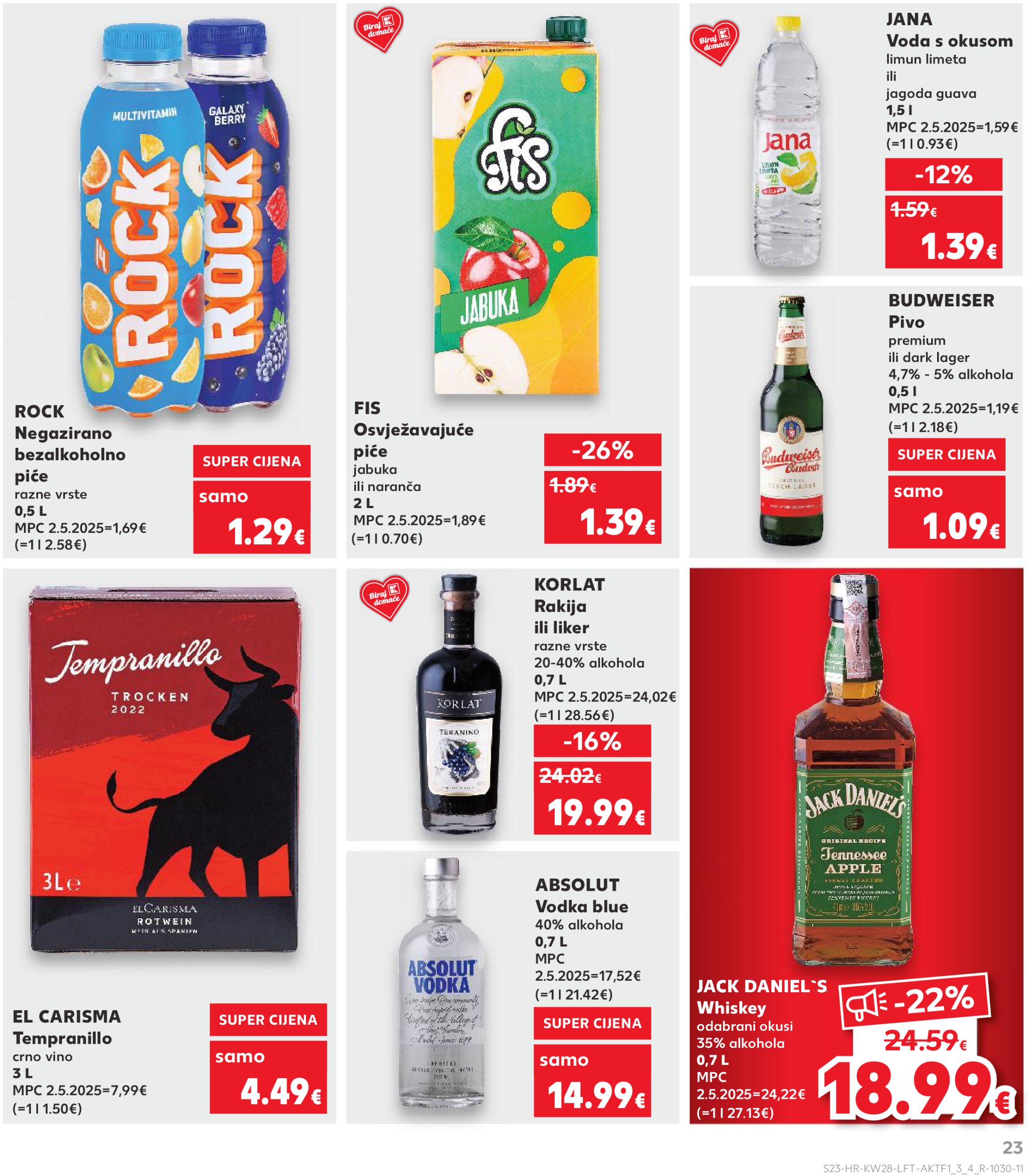 kaufland - Prelistajte katalog Kaufland, vrijedi od 09.07. do 15.07. - page: 23 kaufland - Prelistajte katalog Kaufland, vrijedi od 09.07. do 15.07. - page: 23