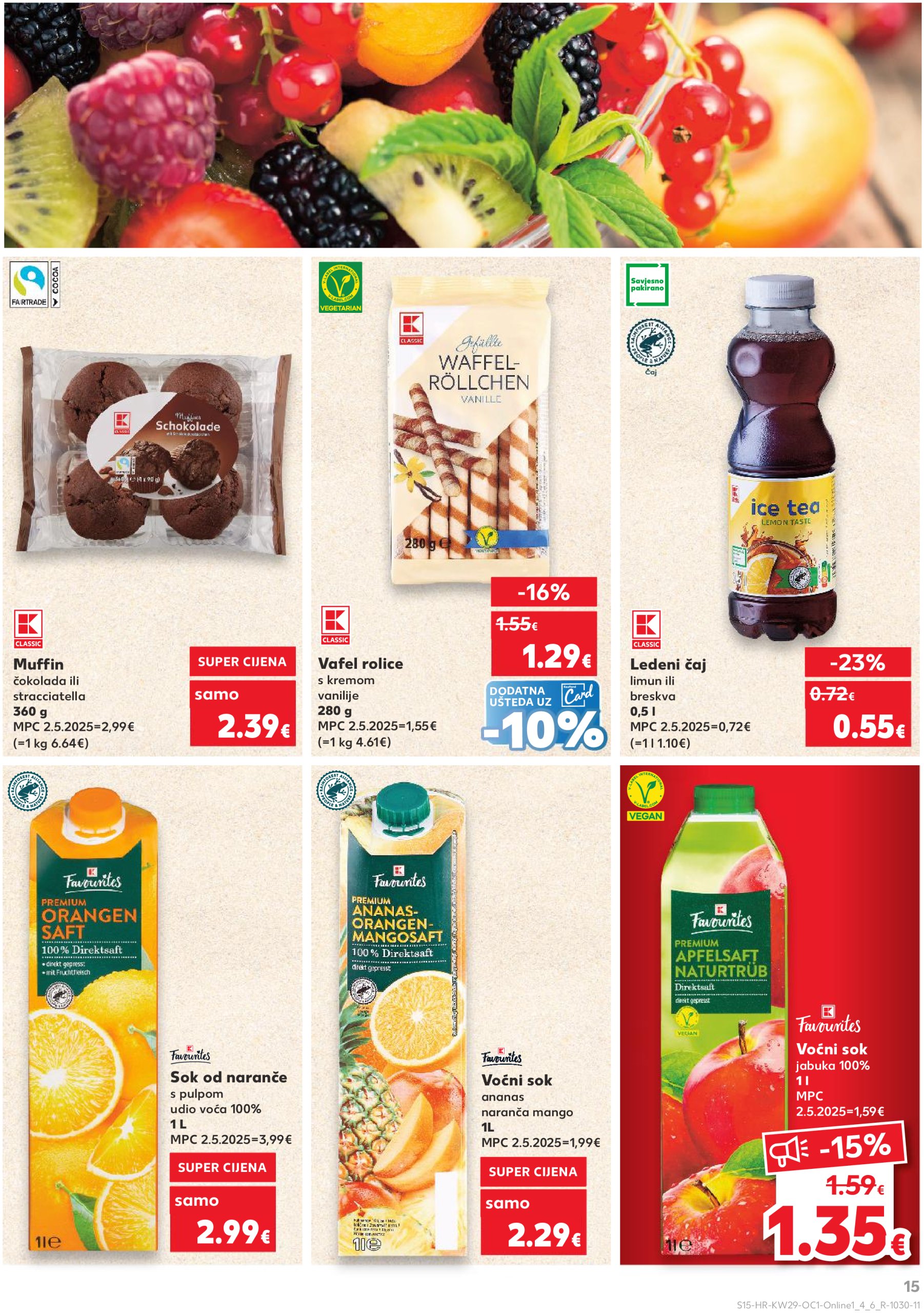 kaufland - Prelistajte katalog Kaufland - Želiš još bogatiju ponudu, vrijedi od 16.07. do 22.07. - page: 15