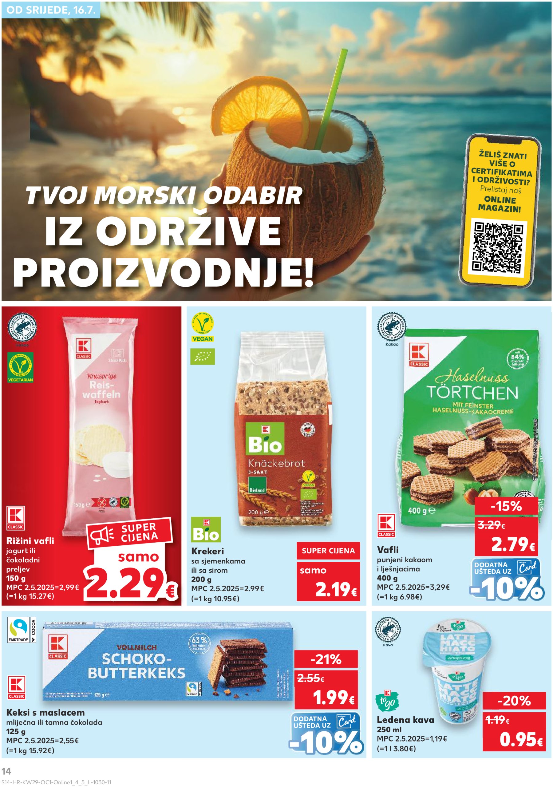 kaufland - Prelistajte katalog Kaufland - Želiš još bogatiju ponudu, vrijedi od 16.07. do 22.07. - page: 14