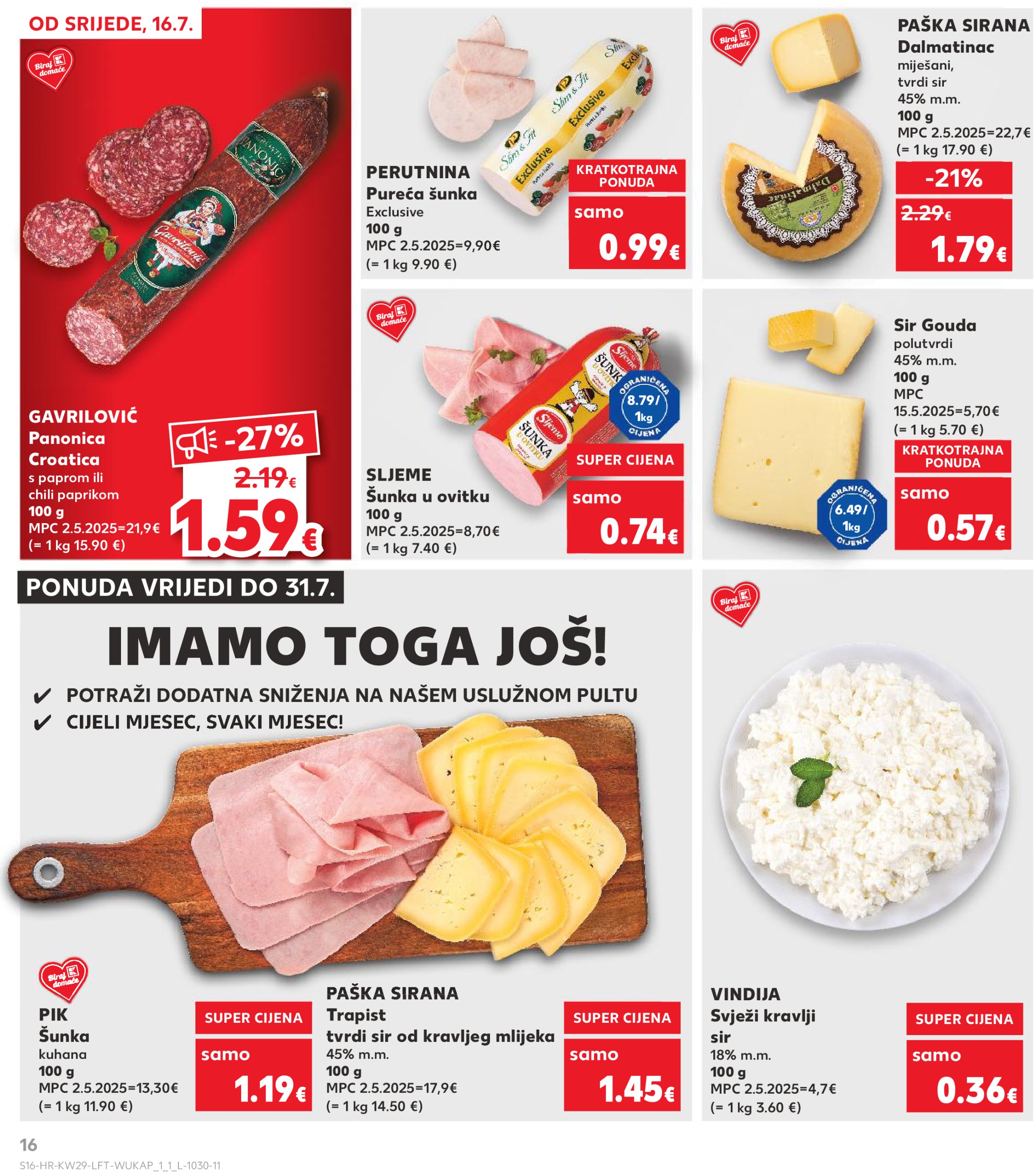 kaufland - Prelistajte katalog Kaufland, vrijedi od 16.07. do 22.07. - page: 16