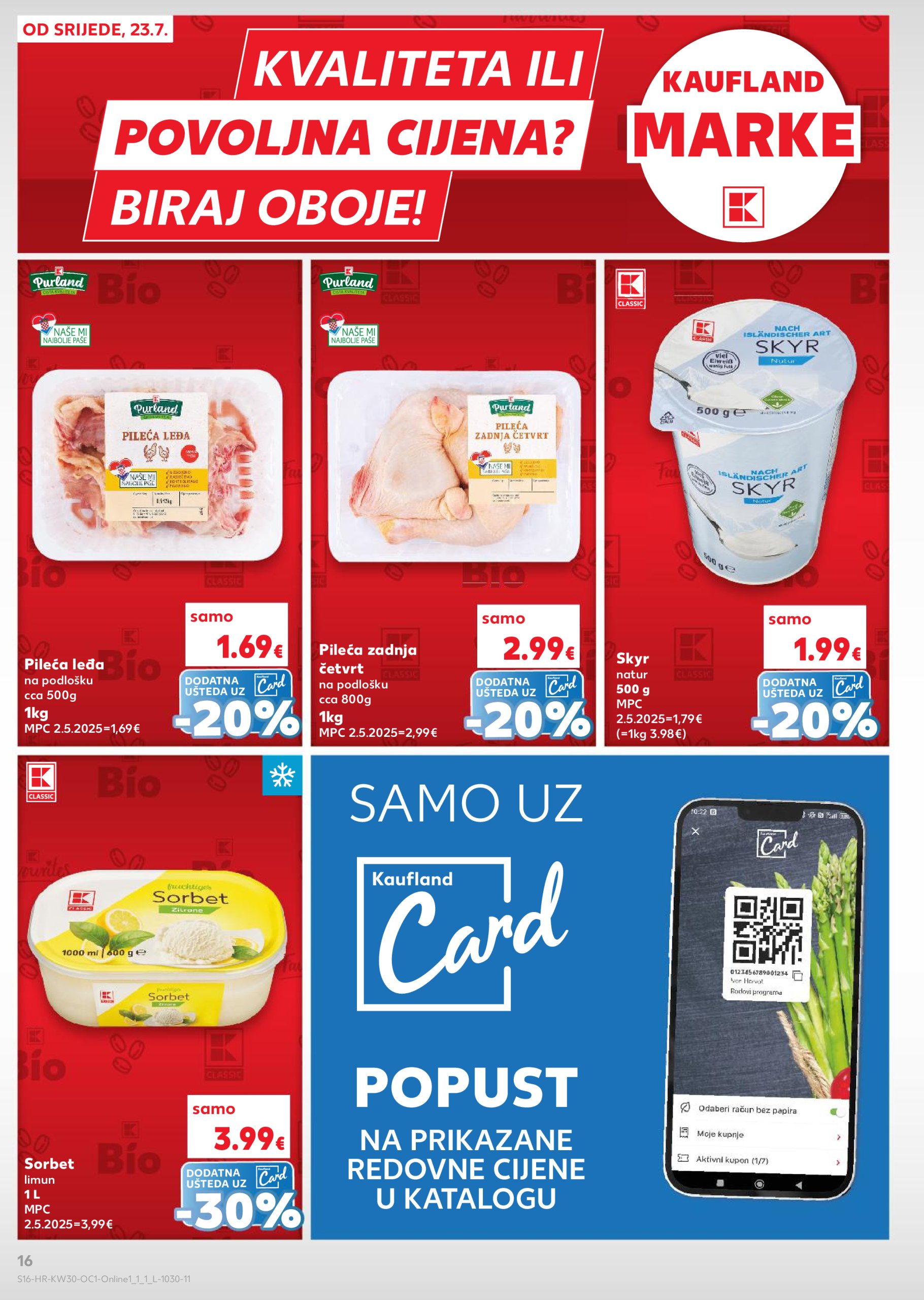 kaufland - Prelistajte katalog Kaufland - Želiš još bogatiju ponudu, vrijedi od 23.07. do 29.07. - page: 16