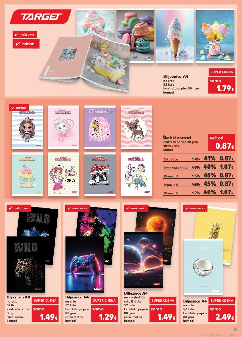 kaufland - Prelistajte katalog Kaufland - Sve za školu od A do Ž, vrijedi od 11.08. do 14.09. - page: 15