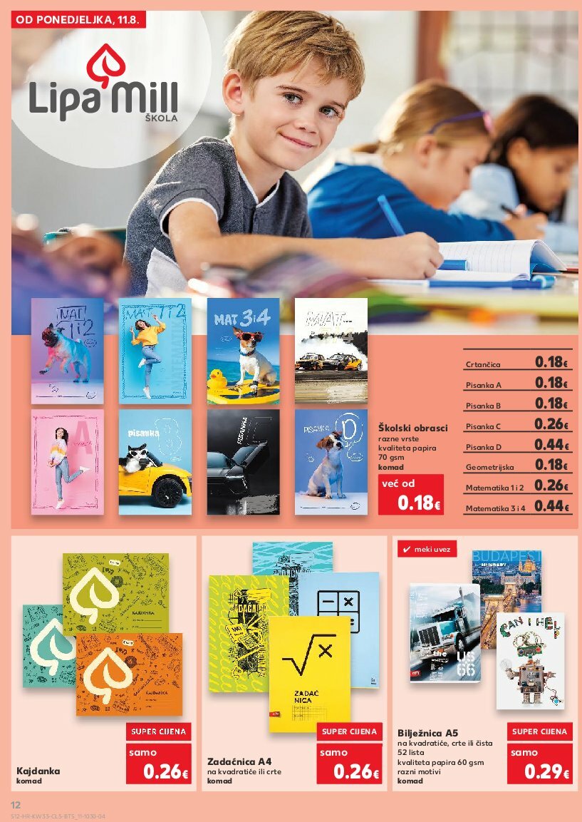 kaufland - Prelistajte katalog Kaufland - Sve za školu od A do Ž, vrijedi od 11.08. do 14.09. - page: 12